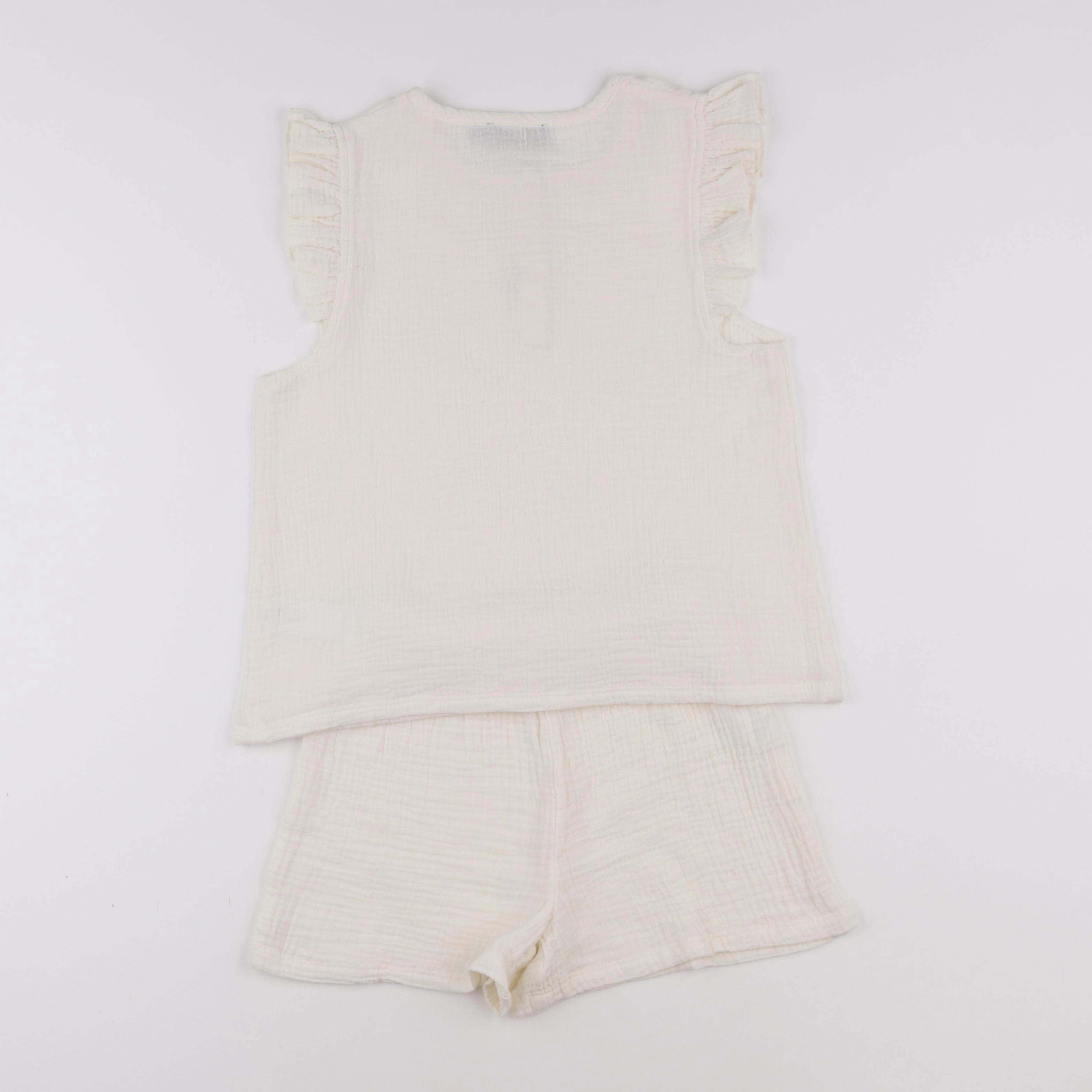 Monoprix - ensemble blanc - 8 ans