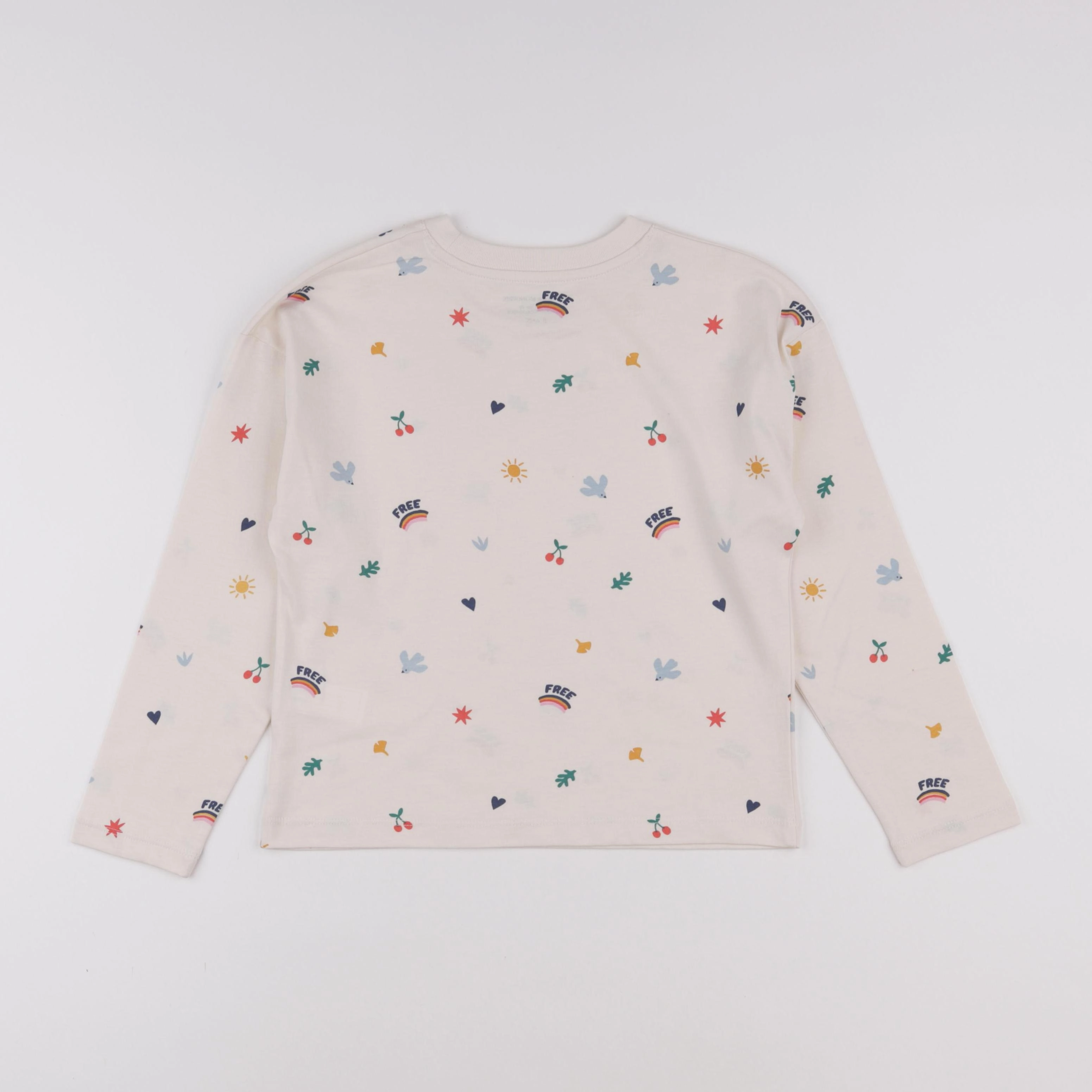 Monoprix - tee-shirt beige - 8 ans