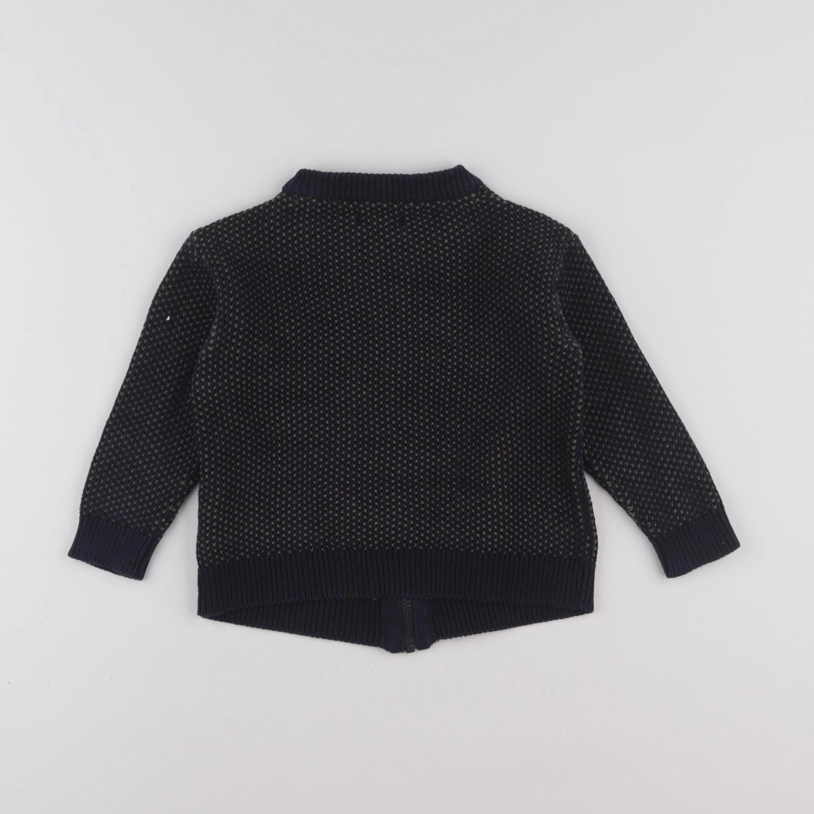 Vertbaudet - gilet bleu - 4 ans