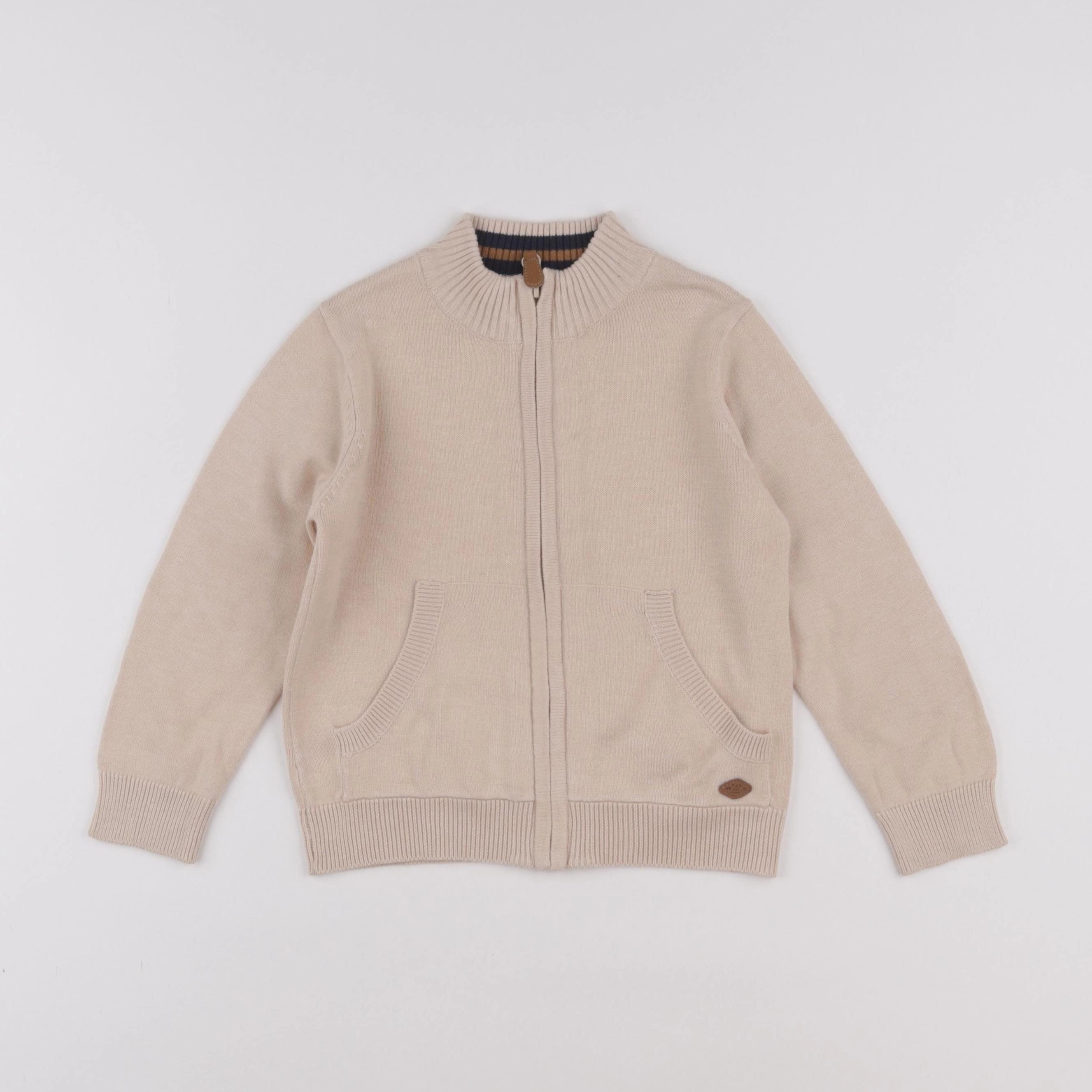 Vertbaudet - gilet beige - 4 ans