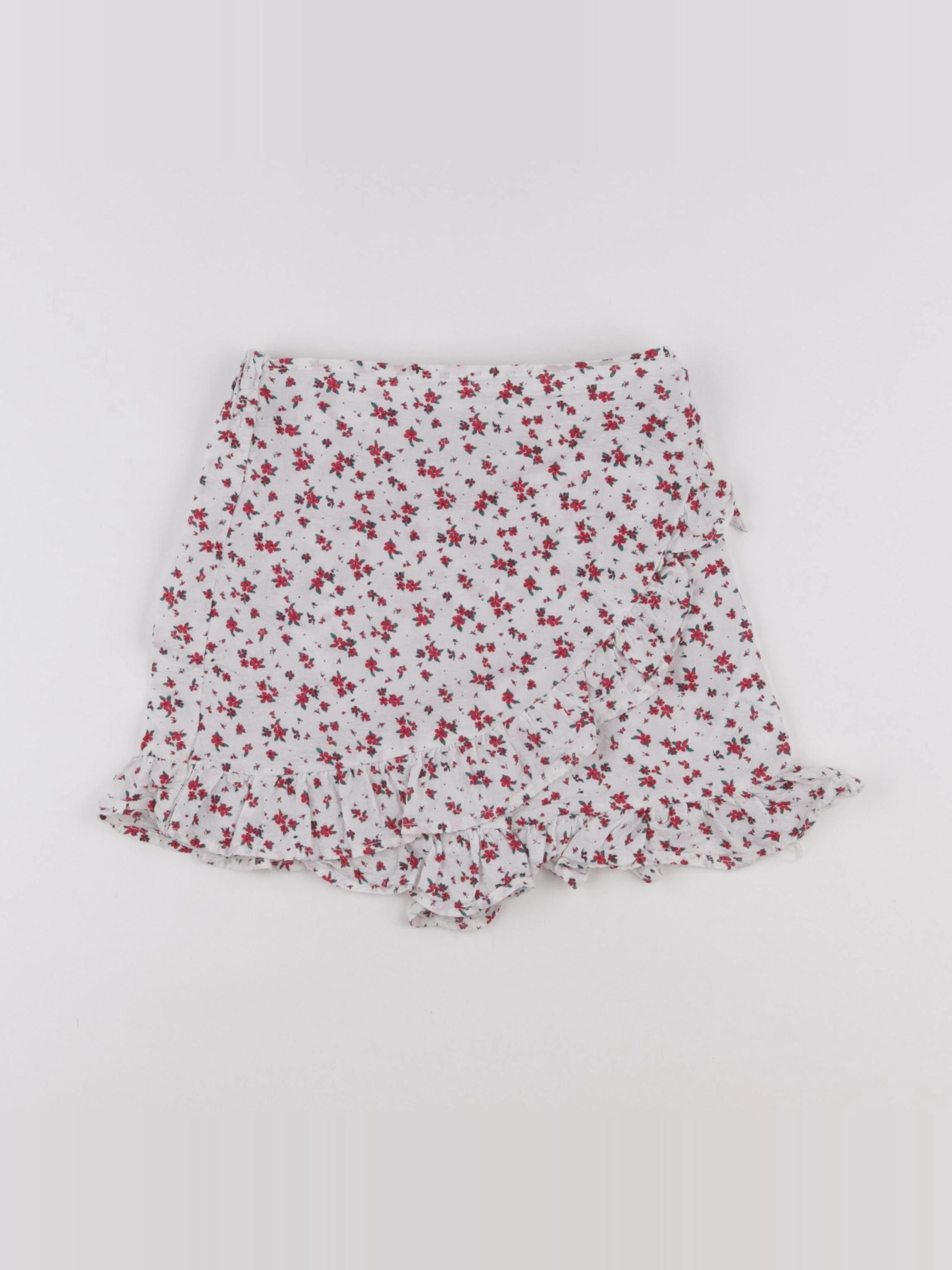 Vertbaudet - jupe short blanc - 9 ans
