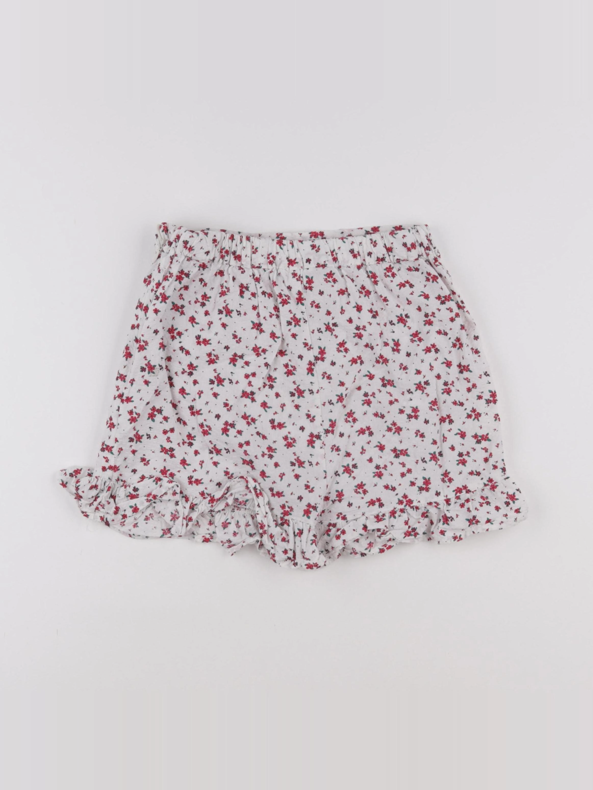 Vertbaudet - jupe short blanc - 9 ans