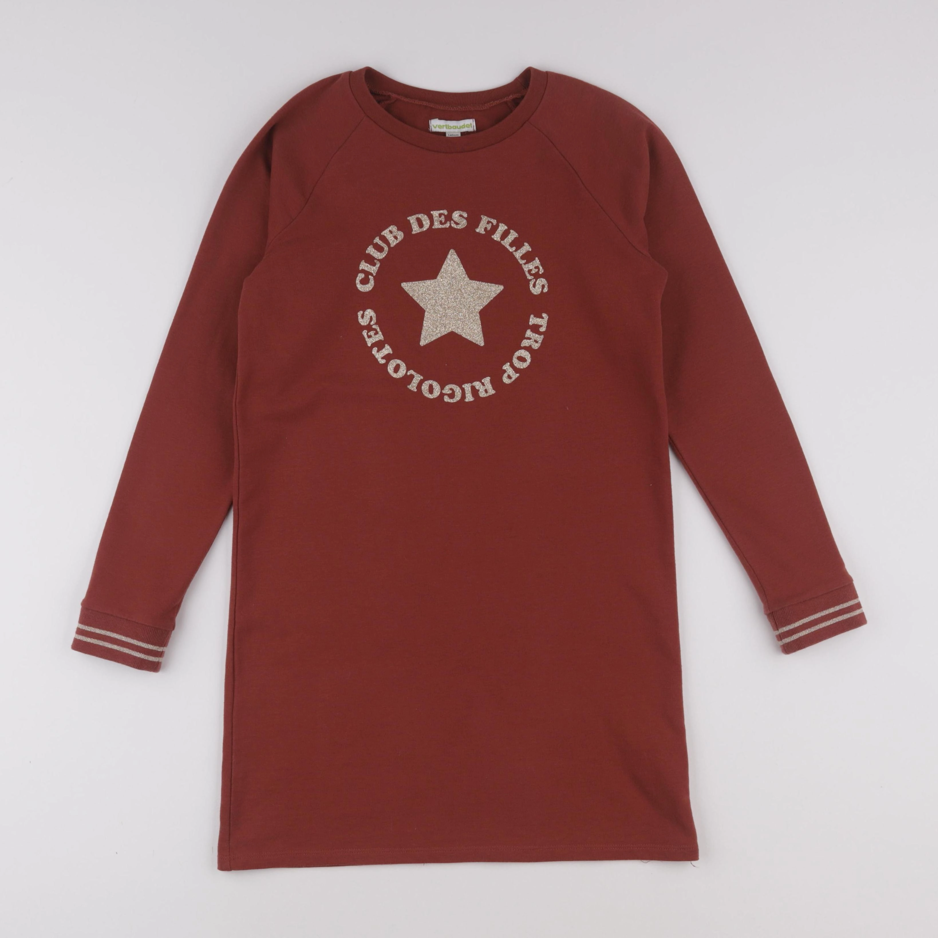 Vertbaudet - robe marron - 10 ans