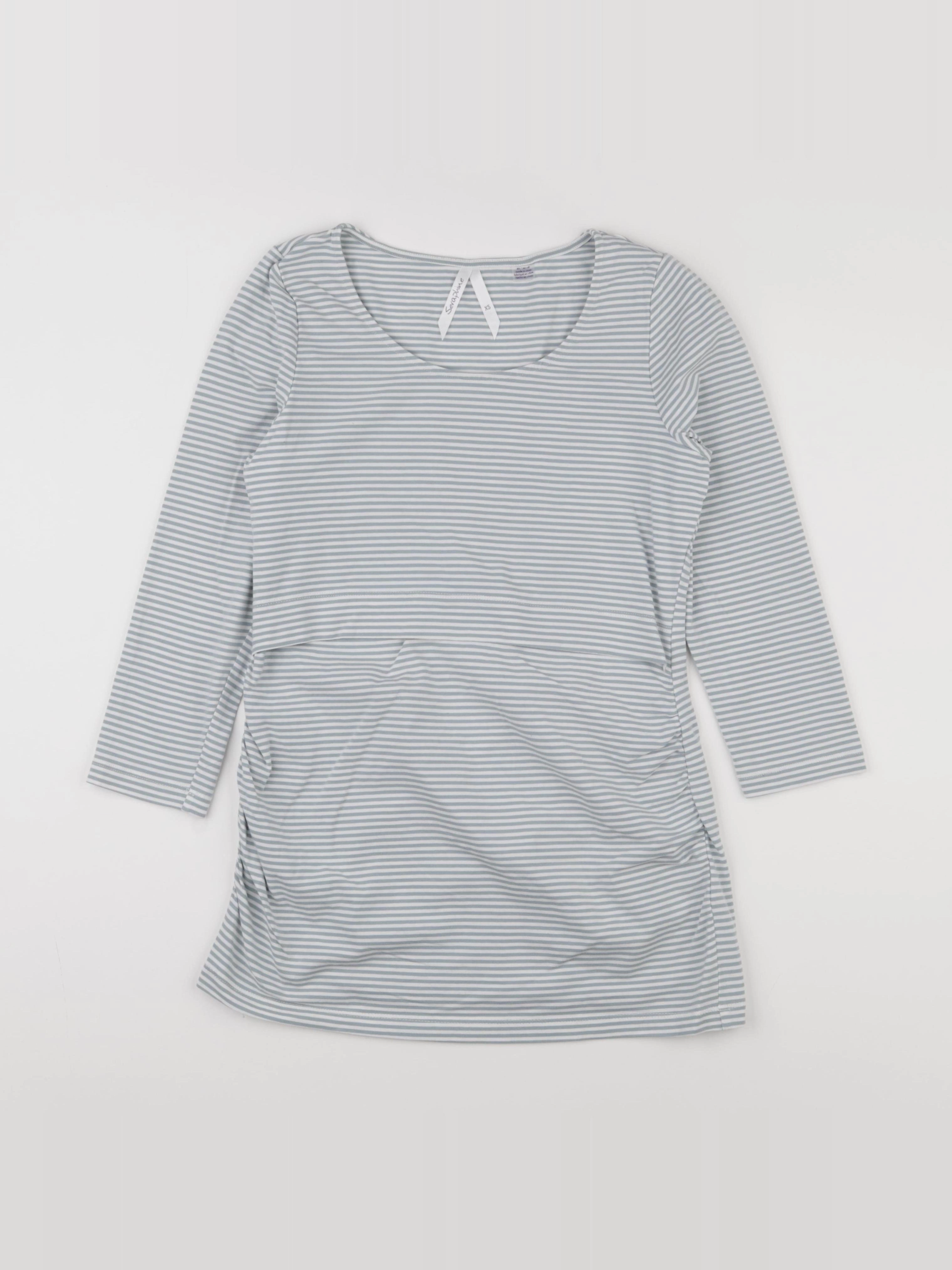 Seraphine - tee-shirt grossesse bleu - s