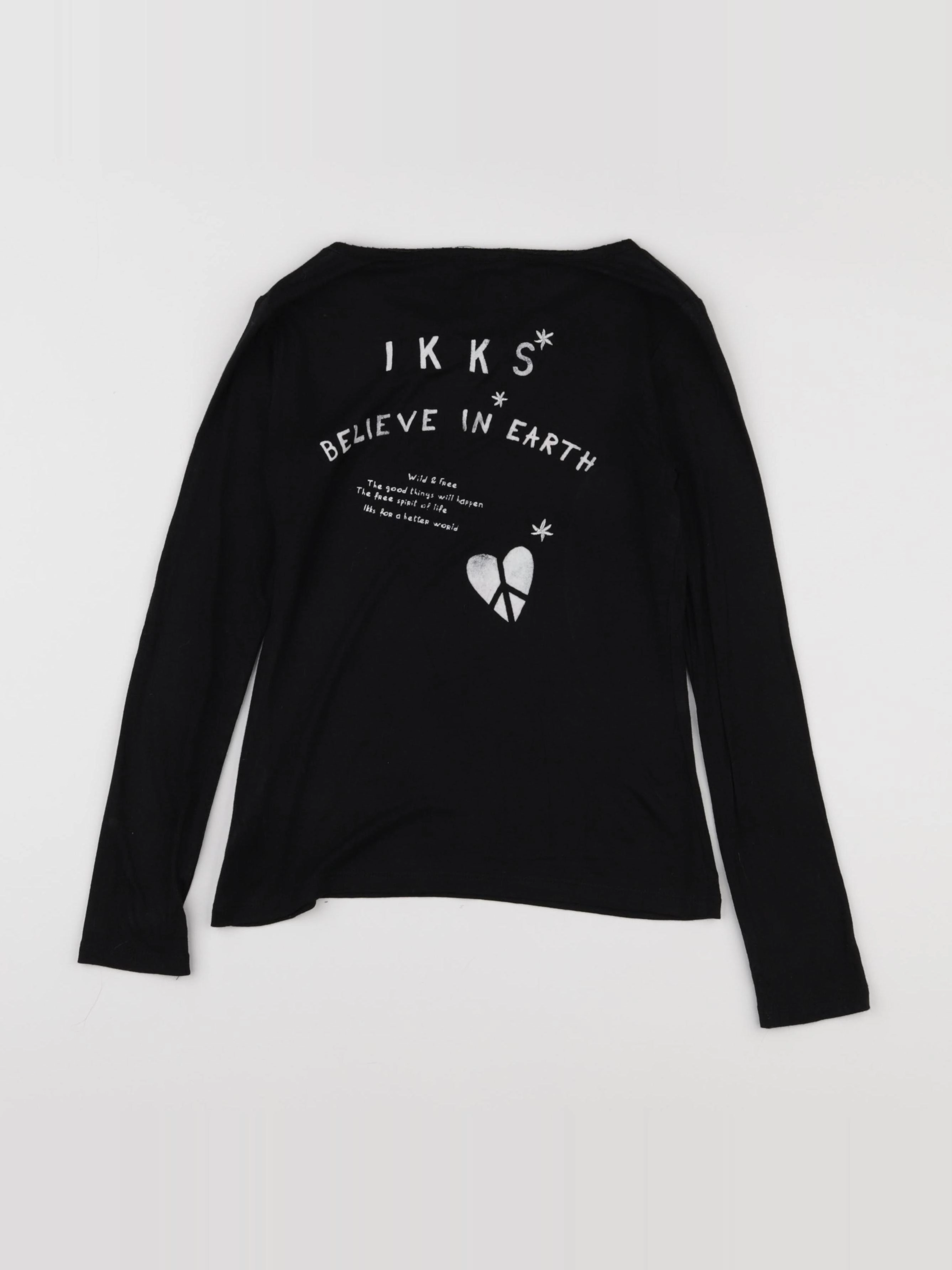 IKKS - tee-shirt noir - 10 ans