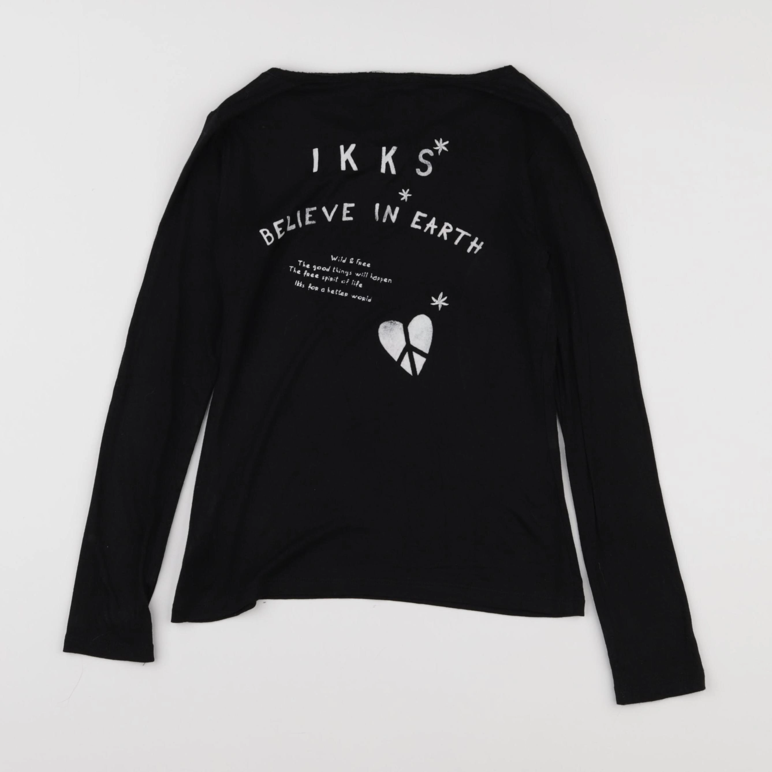 IKKS - tee-shirt noir - 10 ans