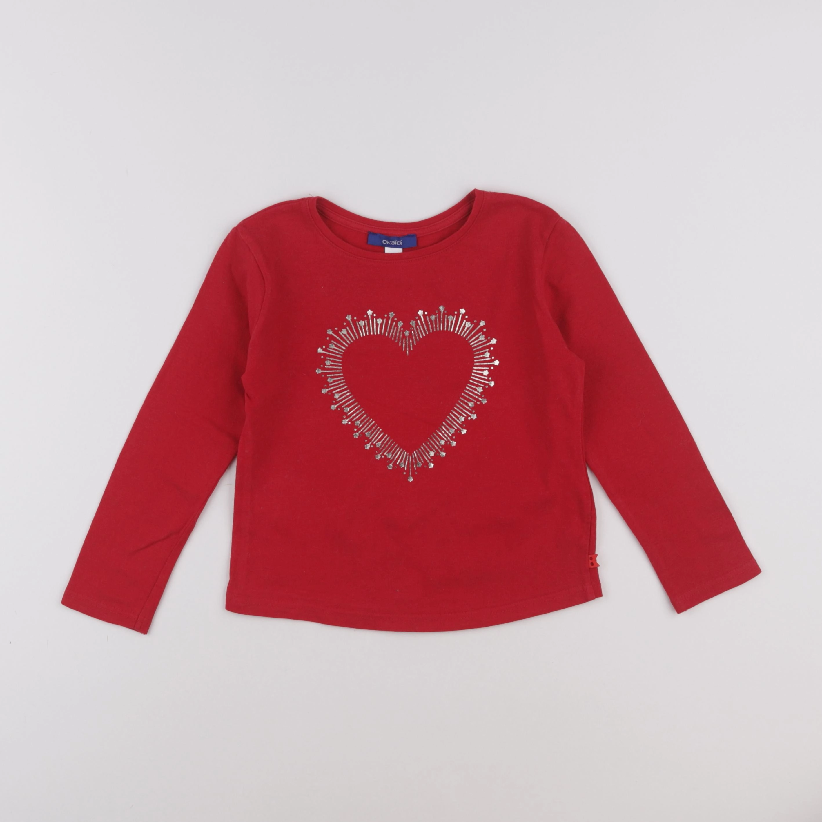 Okaidi - tee-shirt rouge - 5 ans