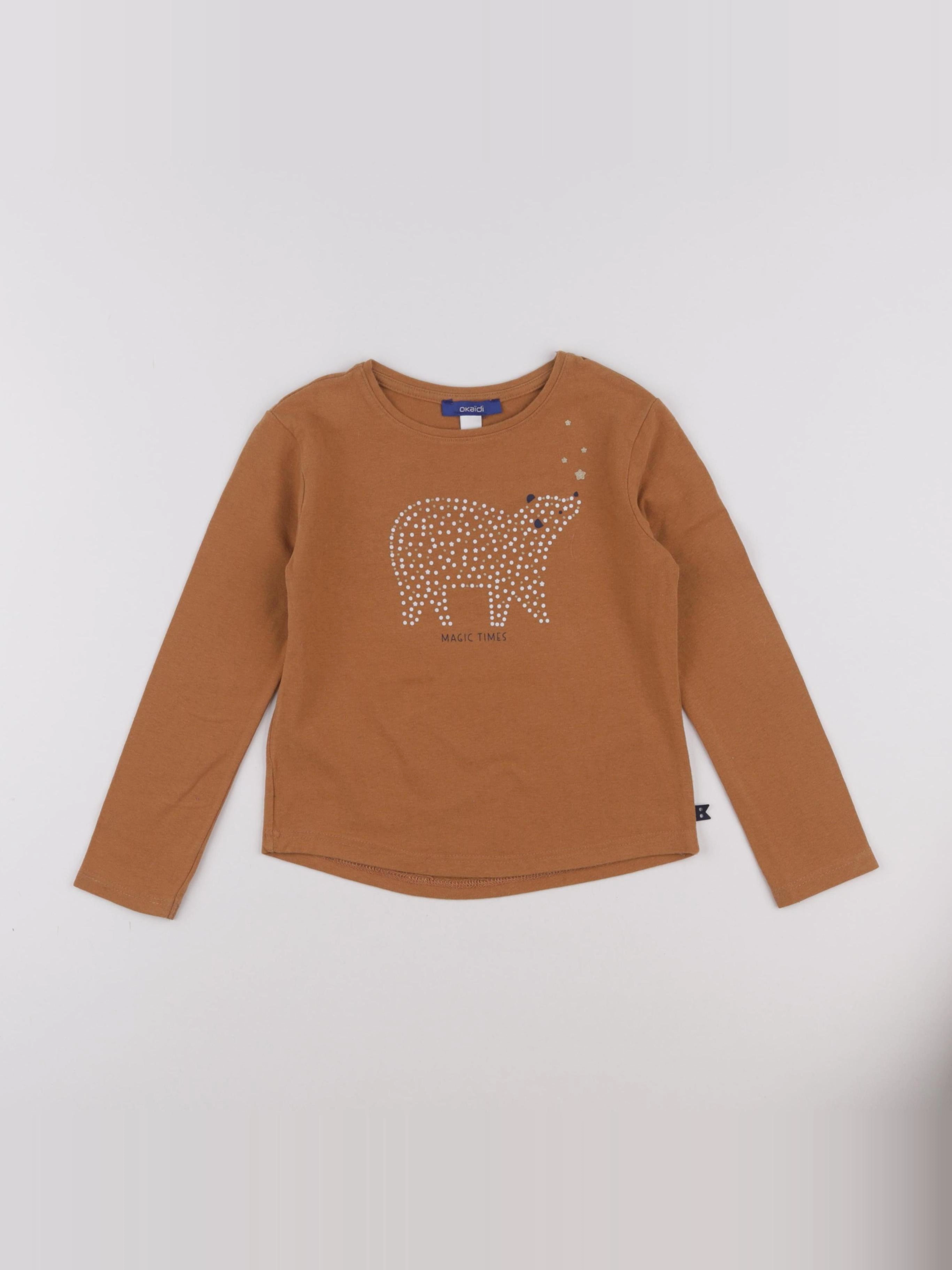 Okaidi - tee-shirt marron - 5 ans