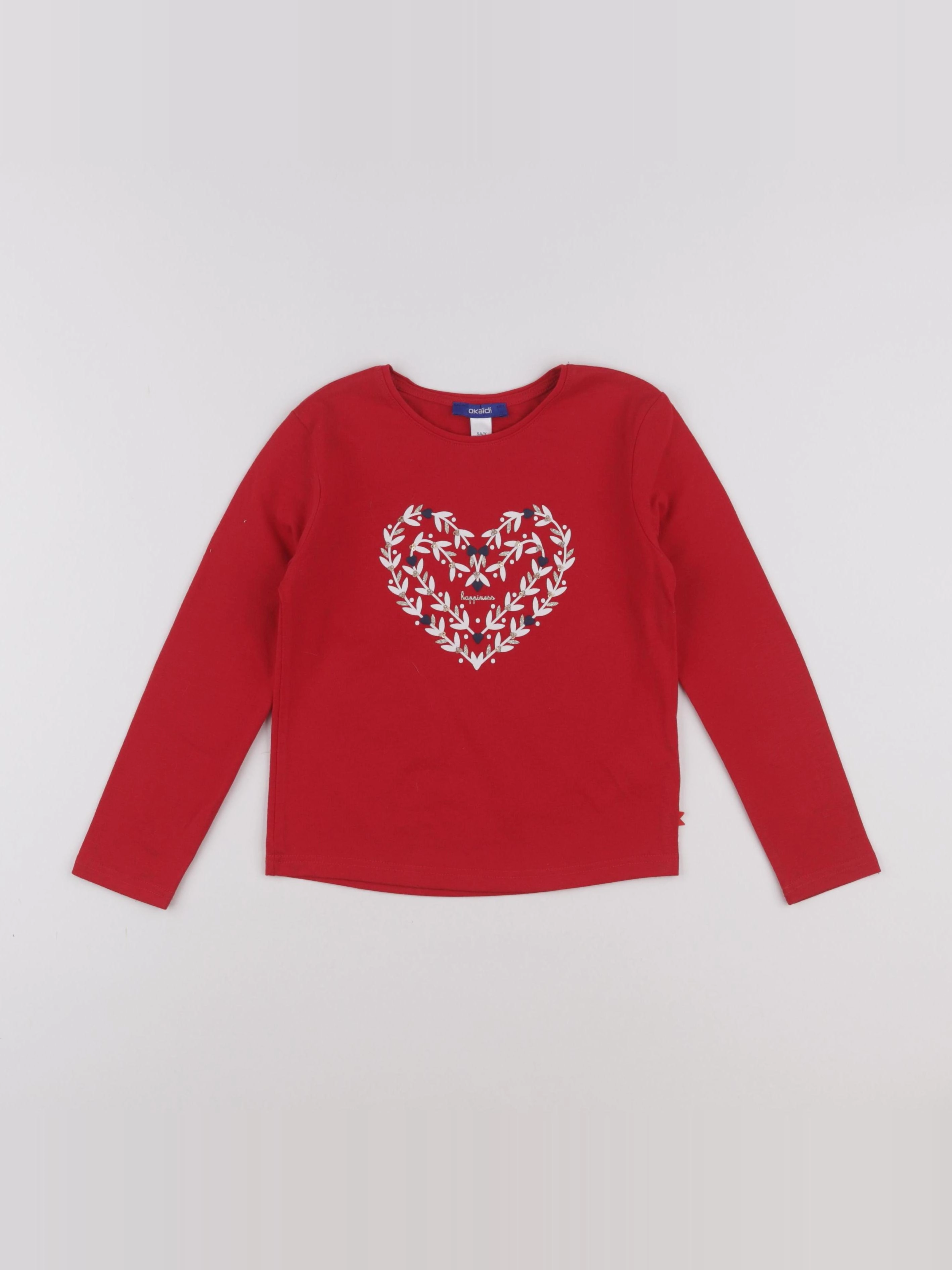Okaidi - tee-shirt rouge - 5 ans