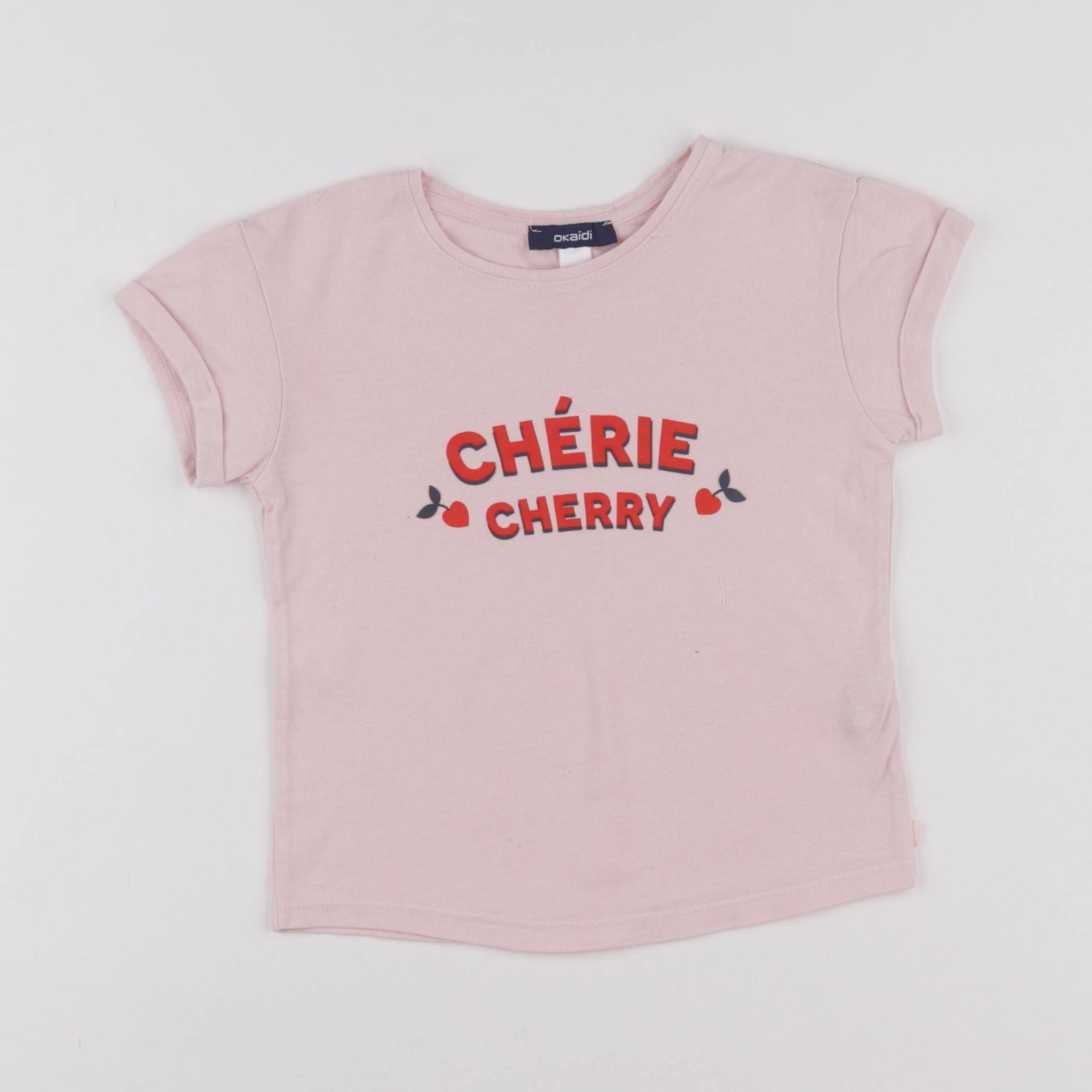 Okaidi - tee-shirt rose - 5 ans
