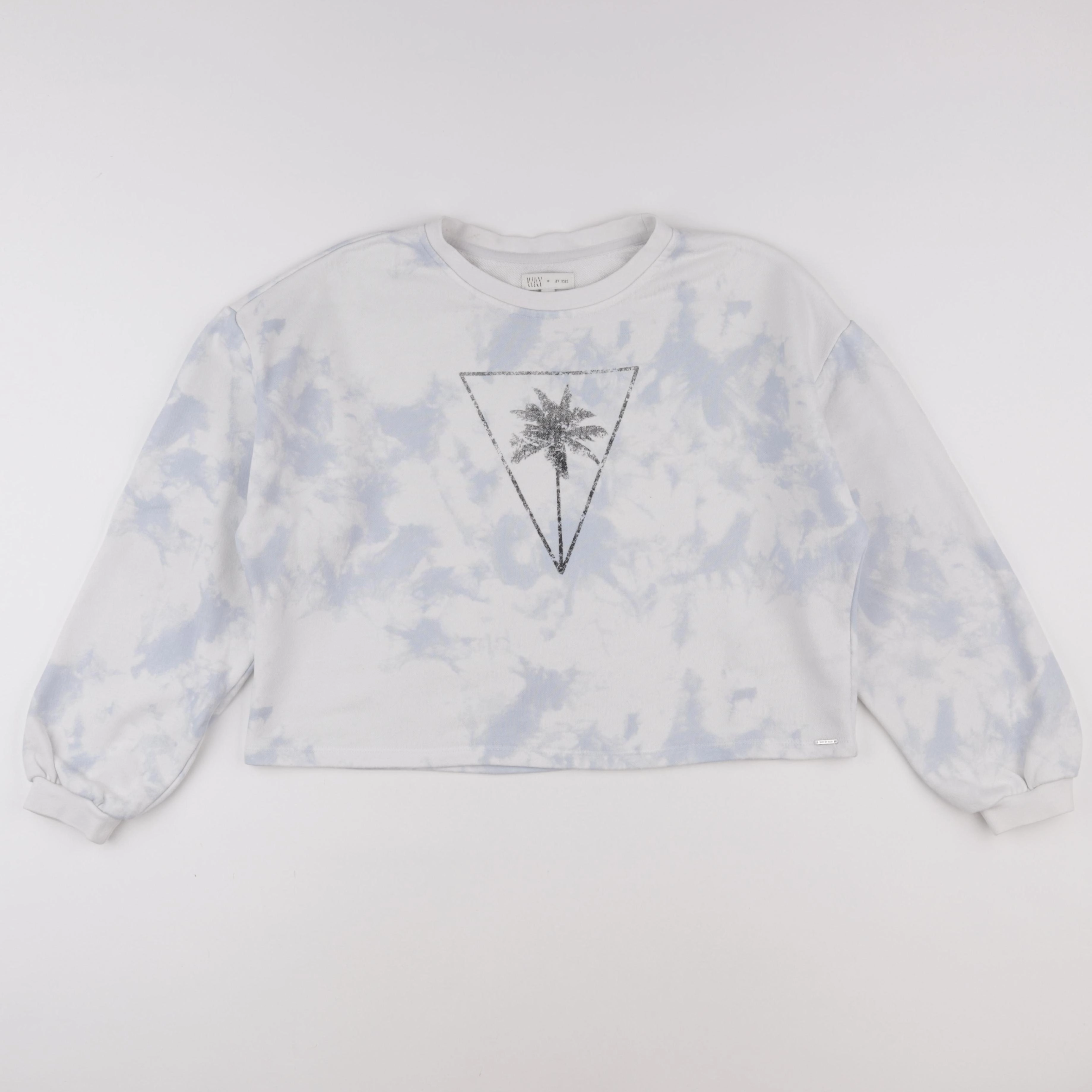IKKS - sweat bleu, blanc - 14 ans