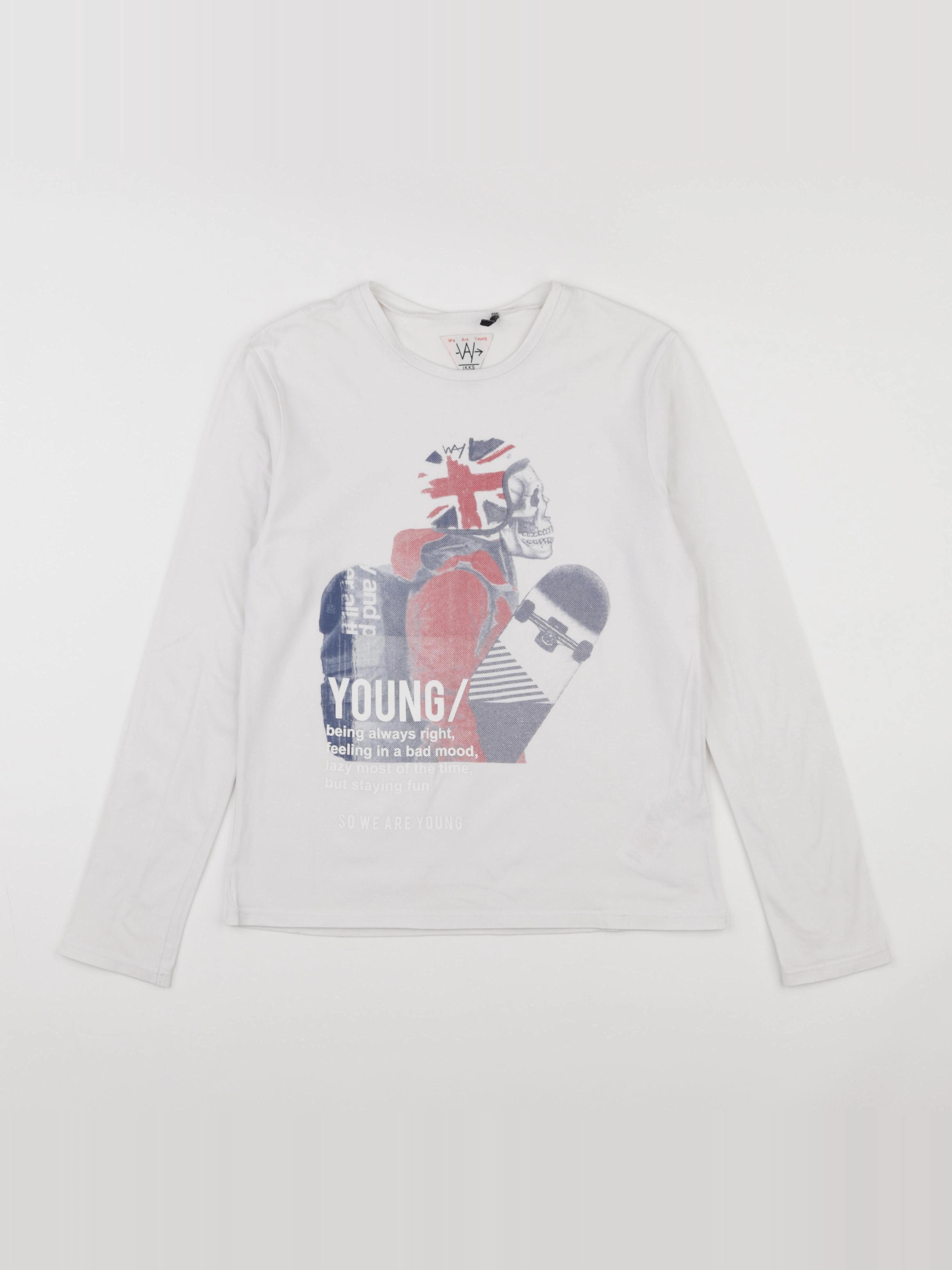 IKKS - tee-shirt blanc - 12 ans