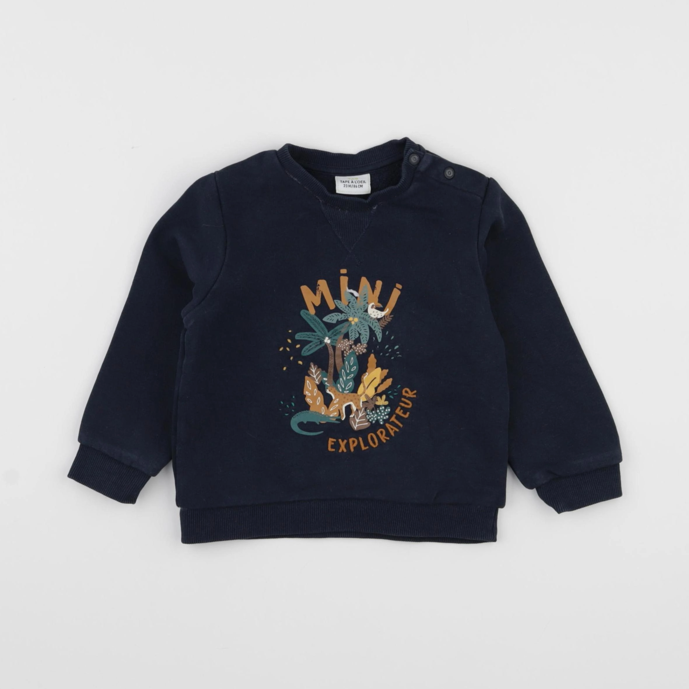 Tape à l'oeil - sweat bleu - 24 mois