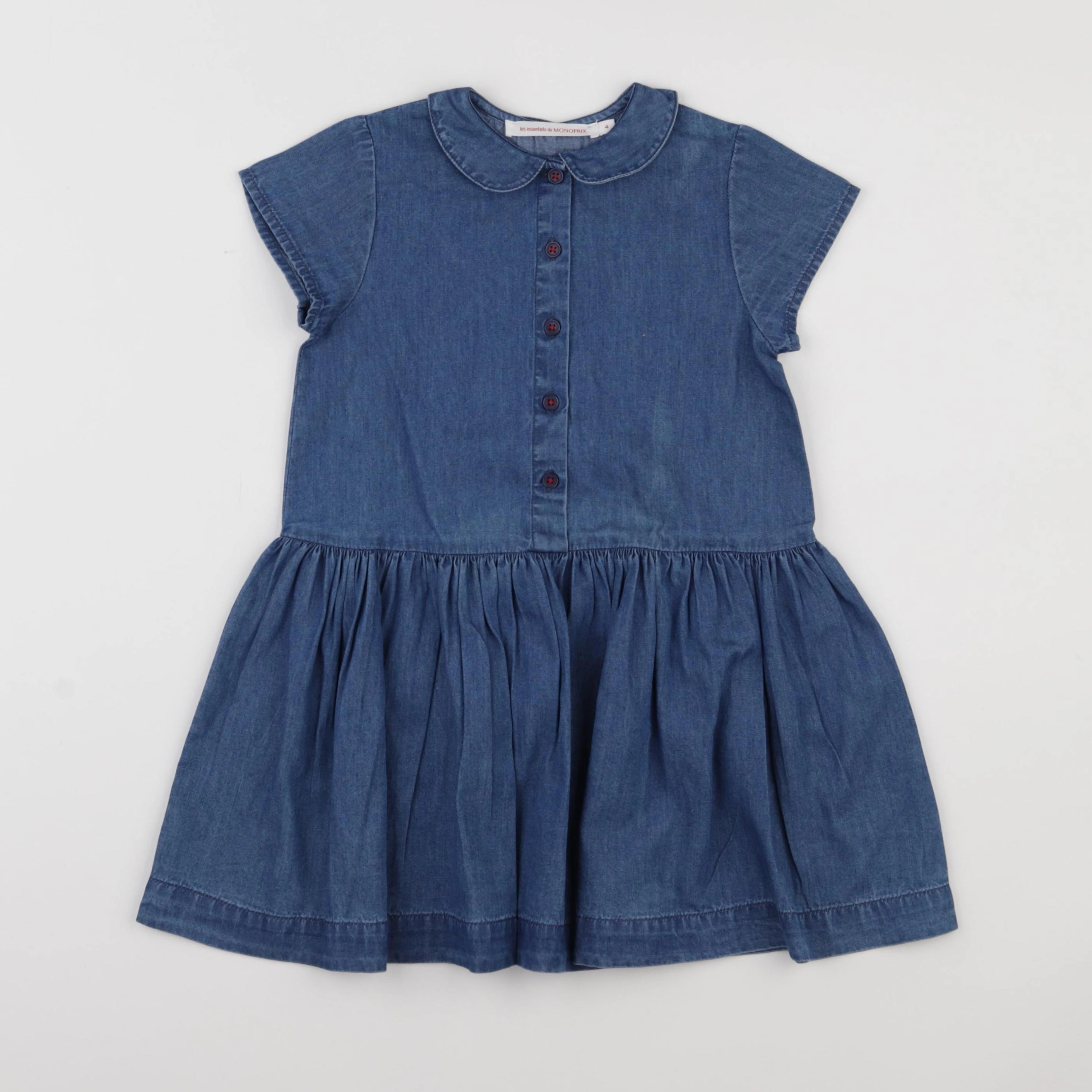 Monoprix - robe bleu - 4 ans