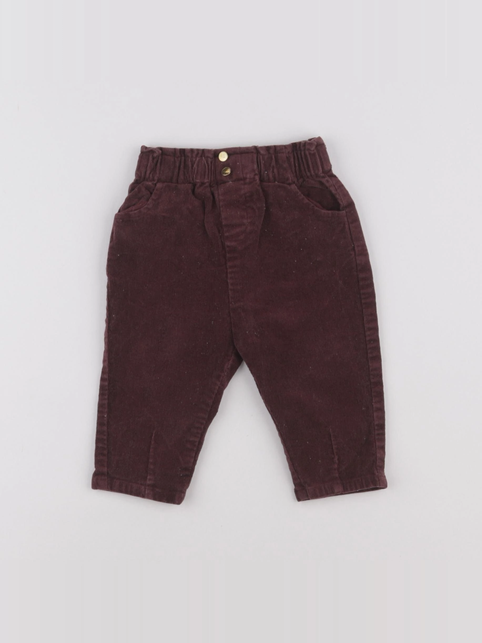 Vertbaudet - pantalon violet - 9 mois