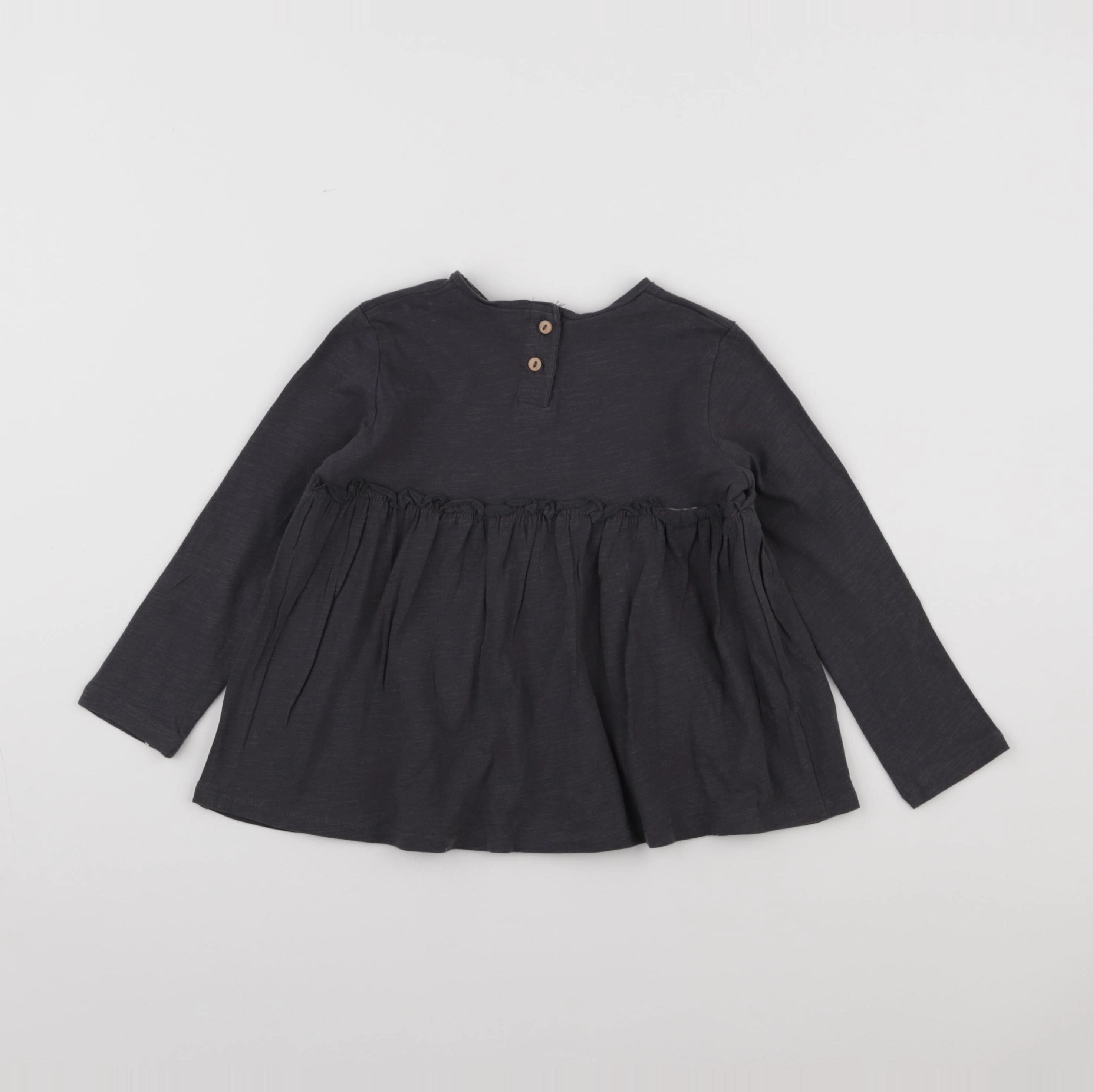 Zara - tee-shirt gris - 2/3 ans
