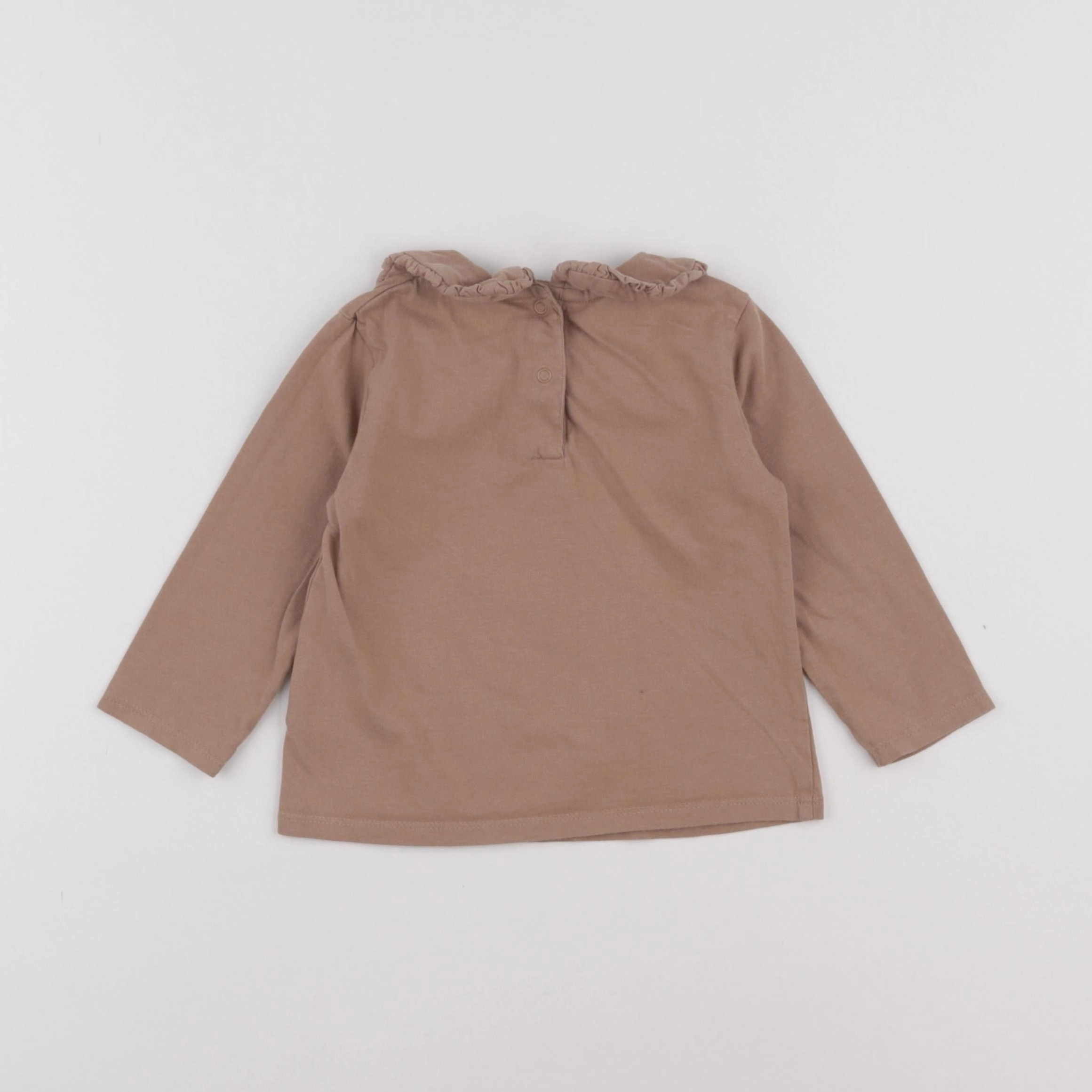 Vertbaudet - tee-shirt marron - 18 mois