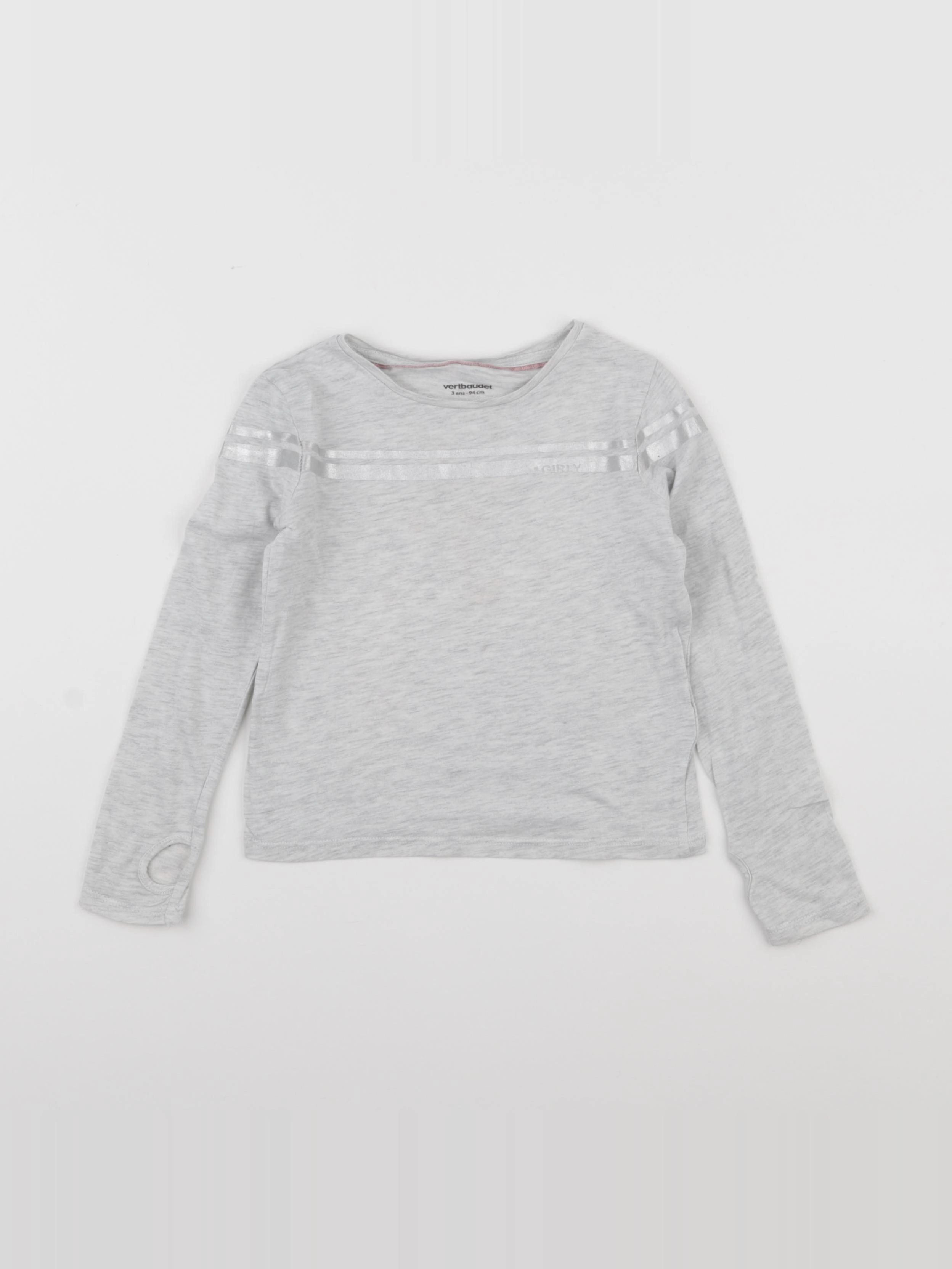 Vertbaudet - tee-shirt gris - 3 ans