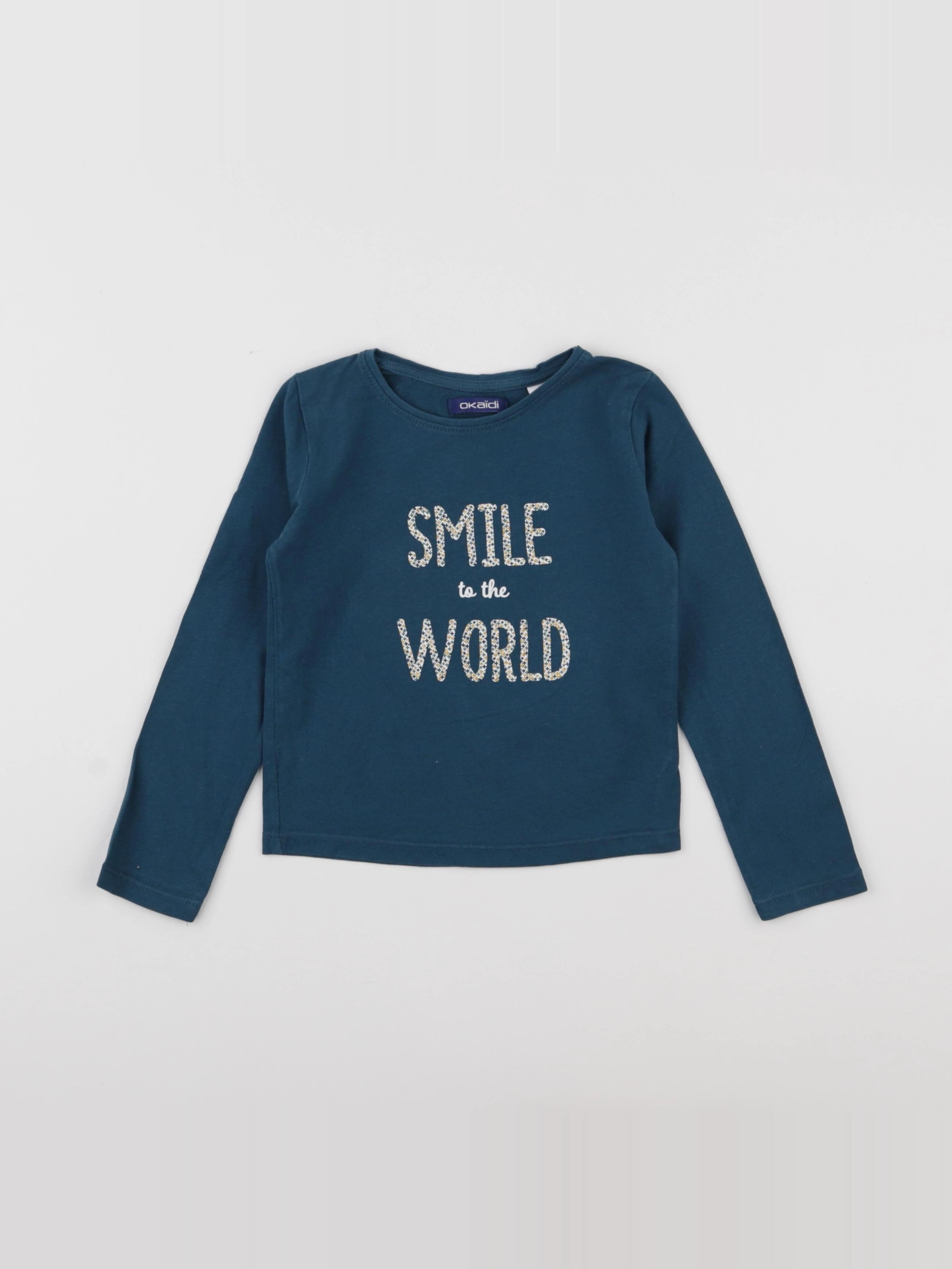 Okaidi - tee-shirt bleu - 3 ans