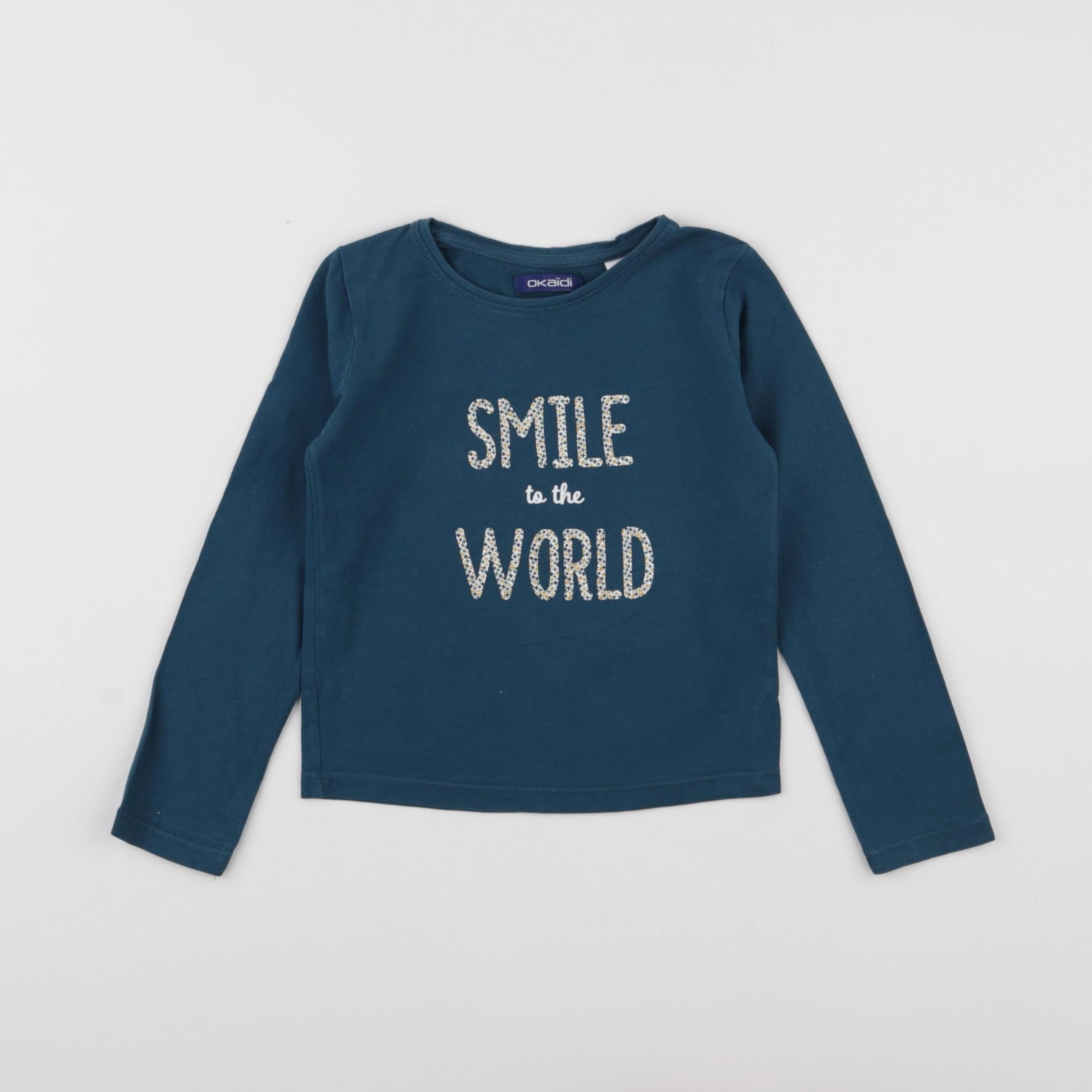 Okaidi - tee-shirt bleu - 3 ans