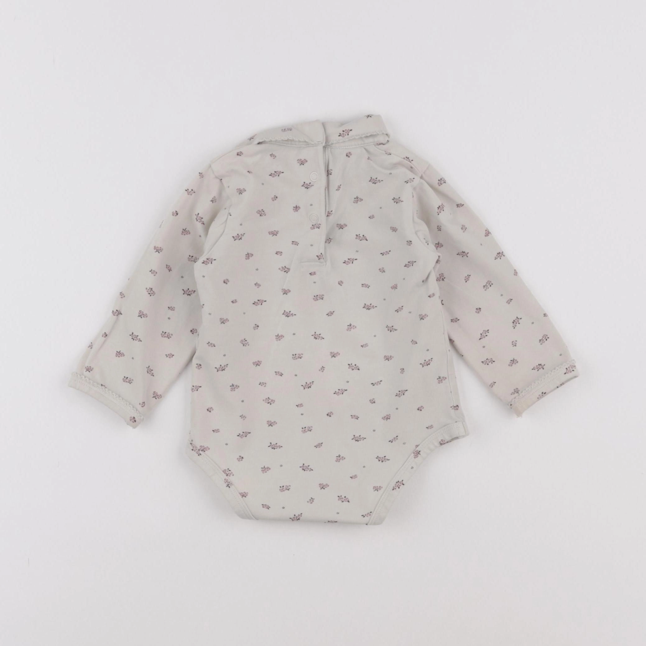 Vertbaudet - body à col beige - 9/12 mois