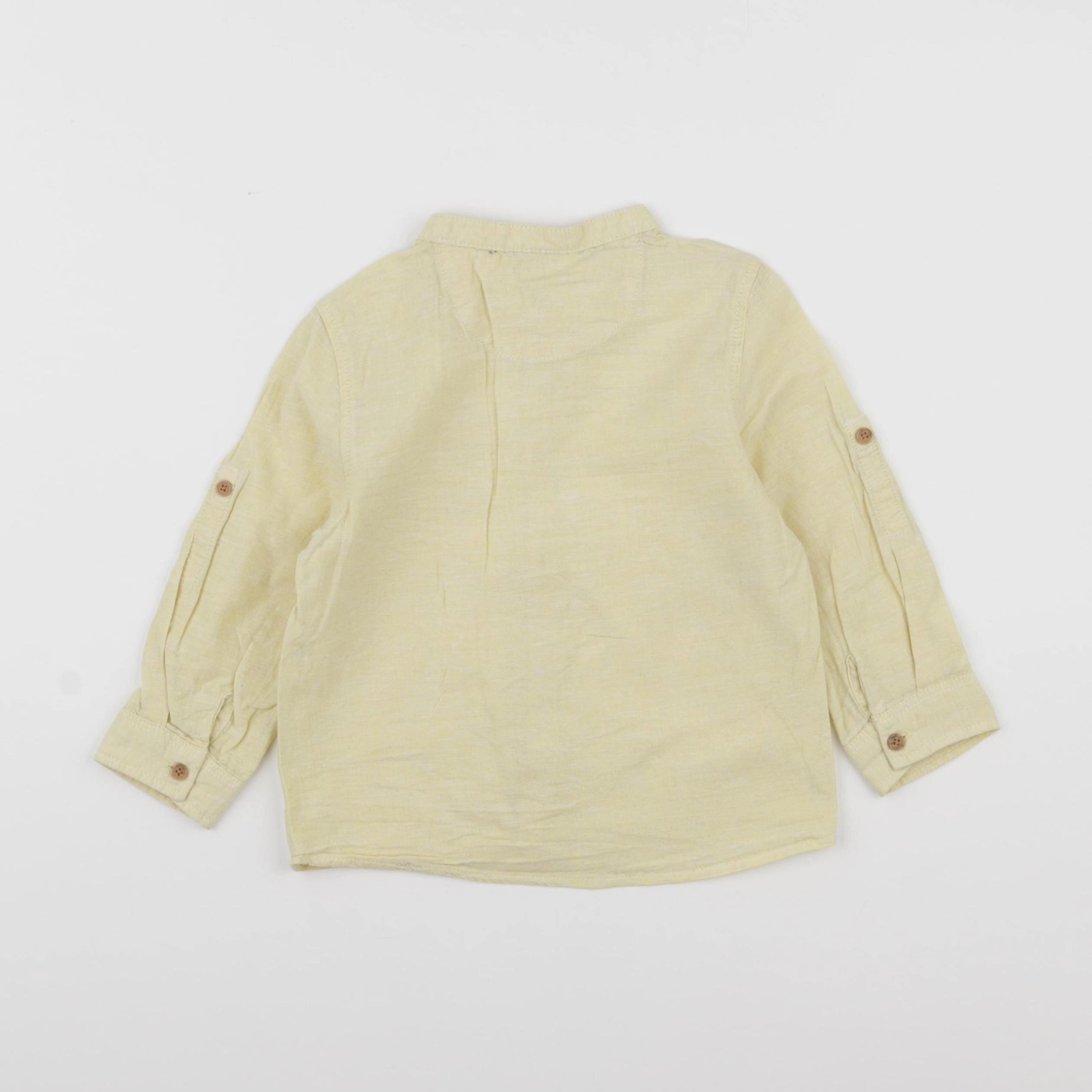 Tape à l'oeil - chemise jaune - 24 mois