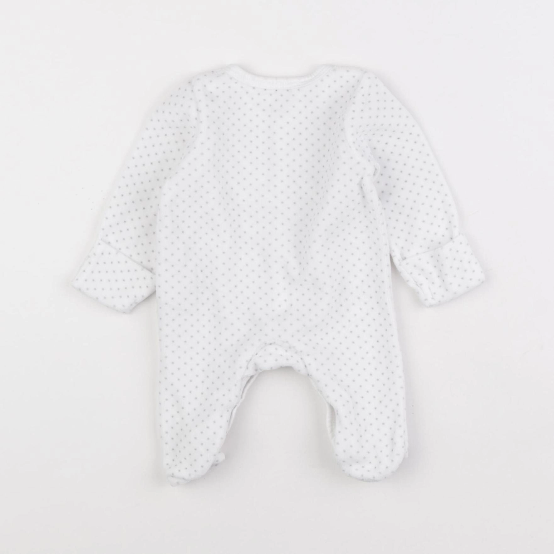 Boutchou - pyjama velours blanc - 0 mois