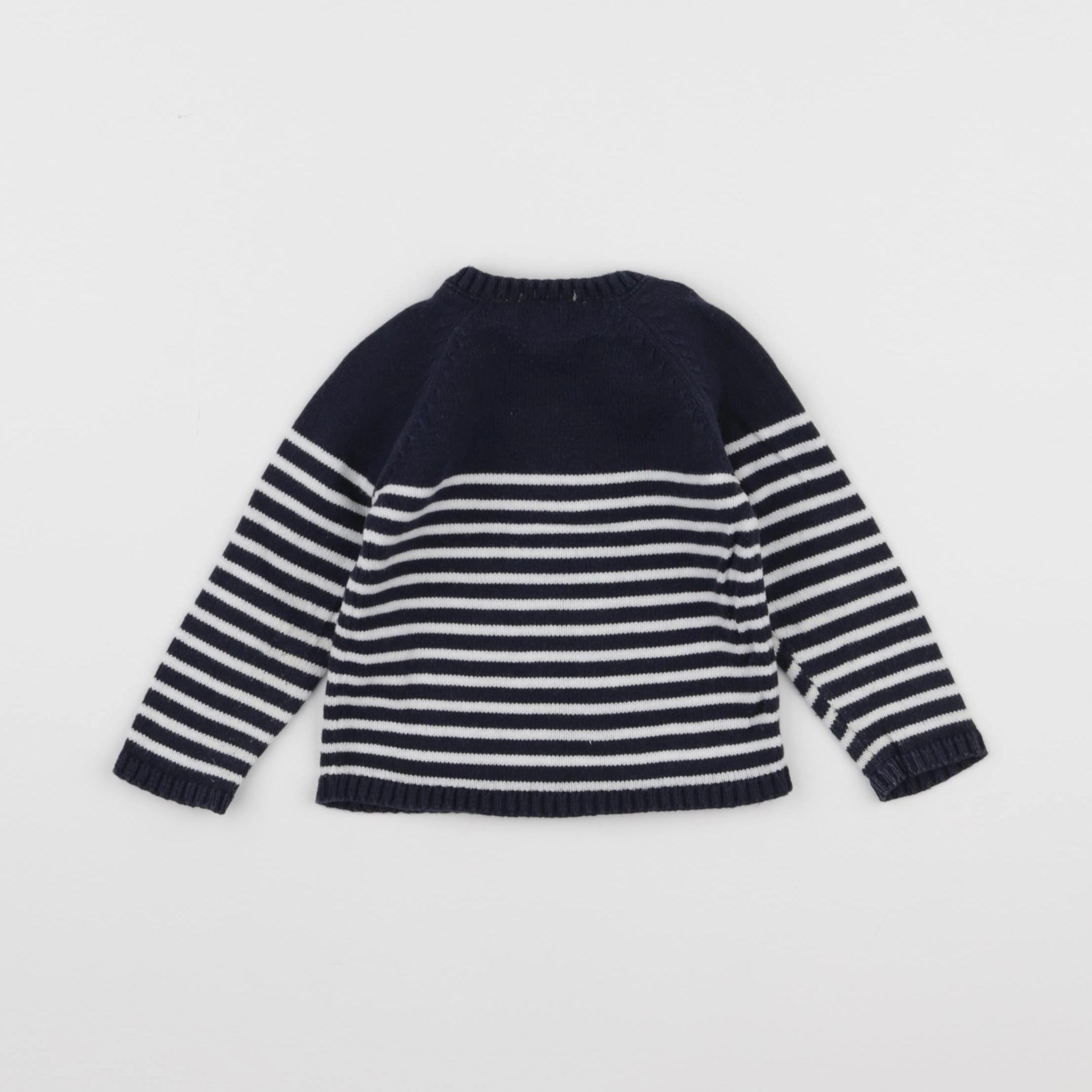 Vertbaudet - pull bleu - 6 mois