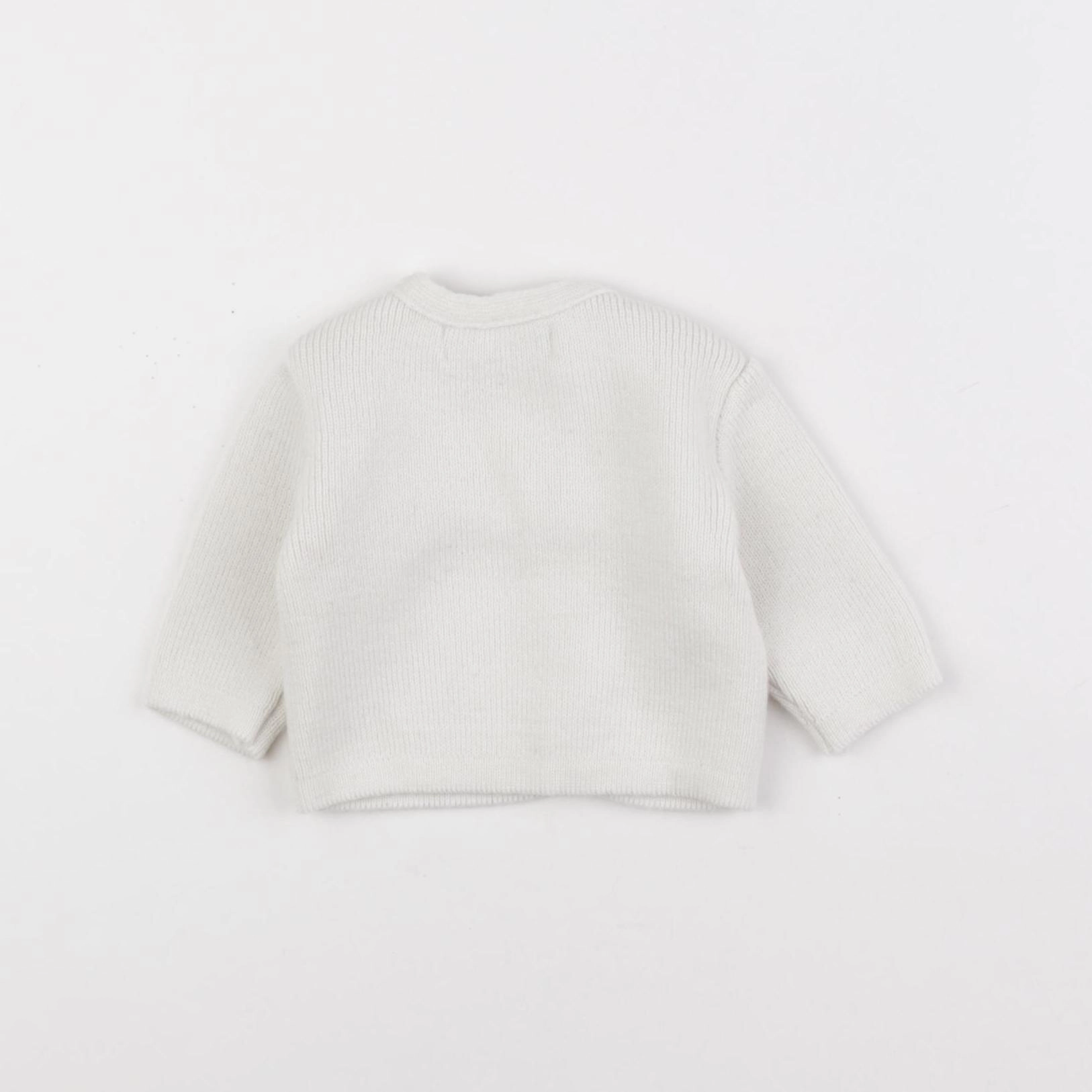 La manufacture de layette - gilet beige - 0/1 mois