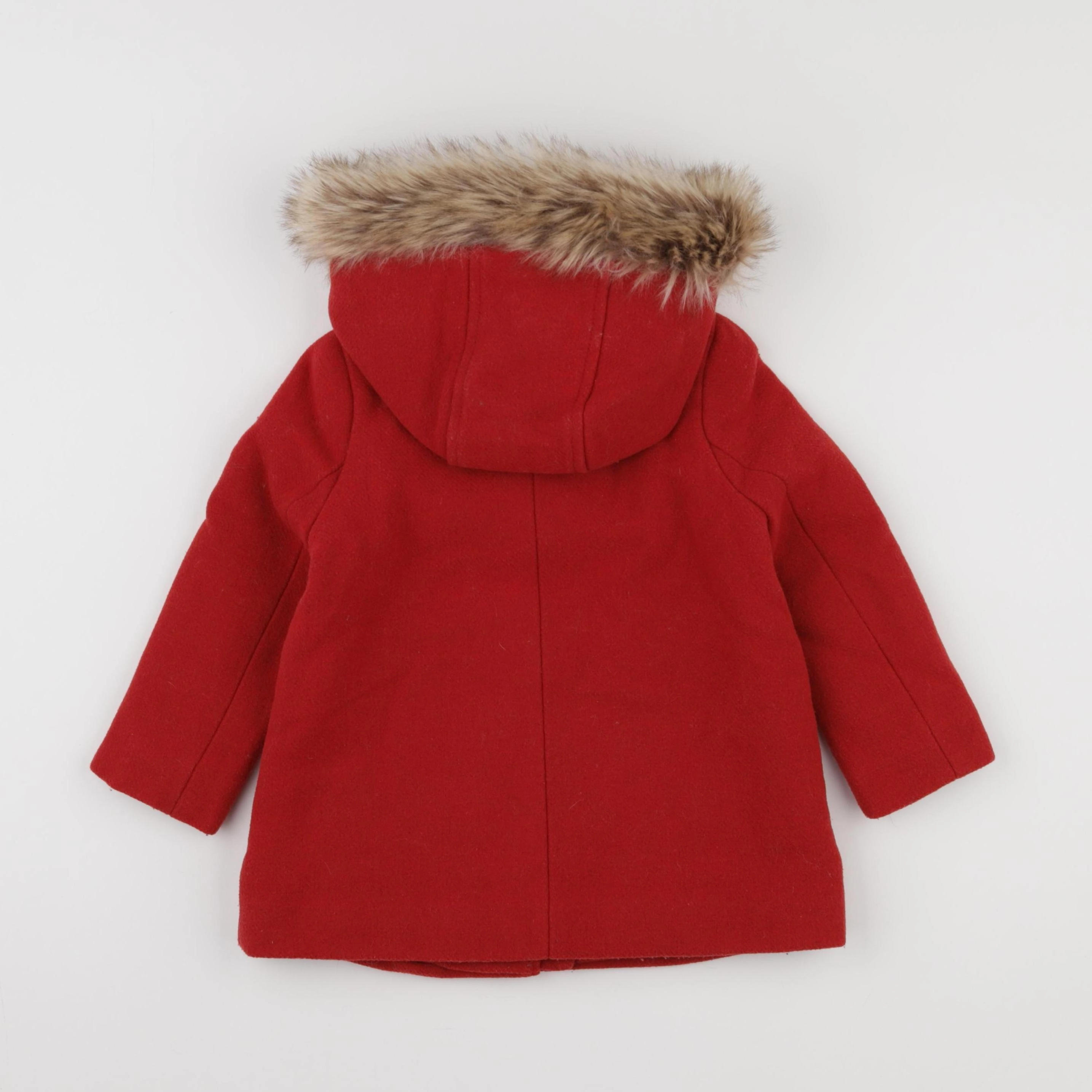 Vertbaudet - manteau rouge - 3 ans