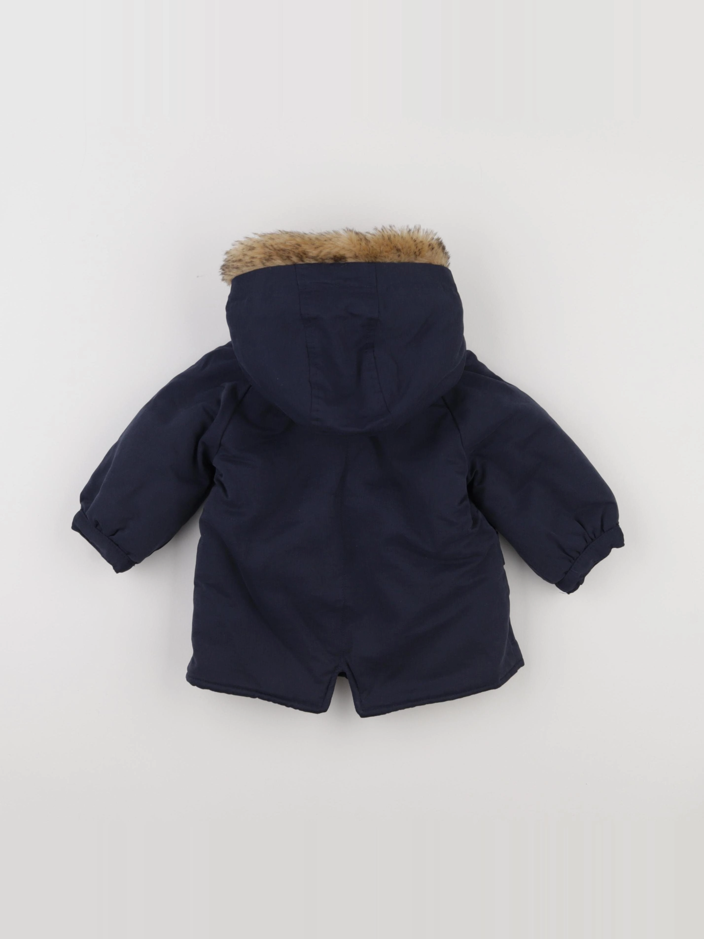 Vertbaudet - manteau bleu - 9 mois