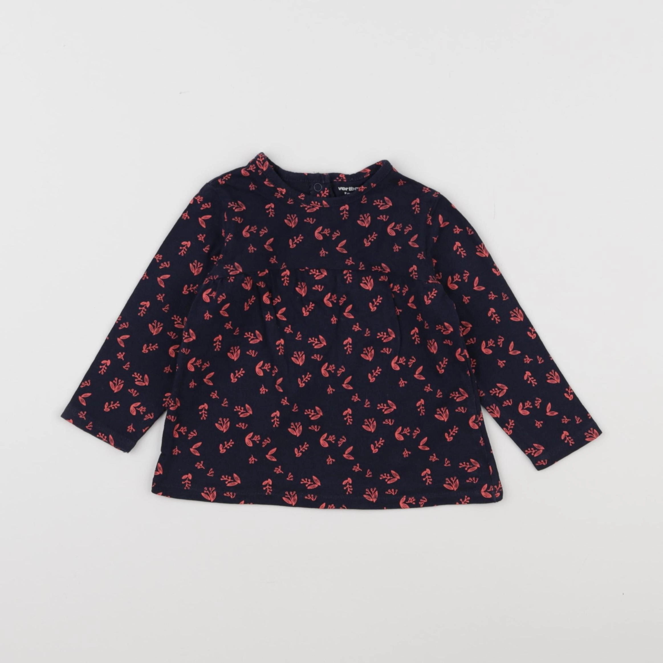 Vertbaudet - tee-shirt bleu - 9 mois
