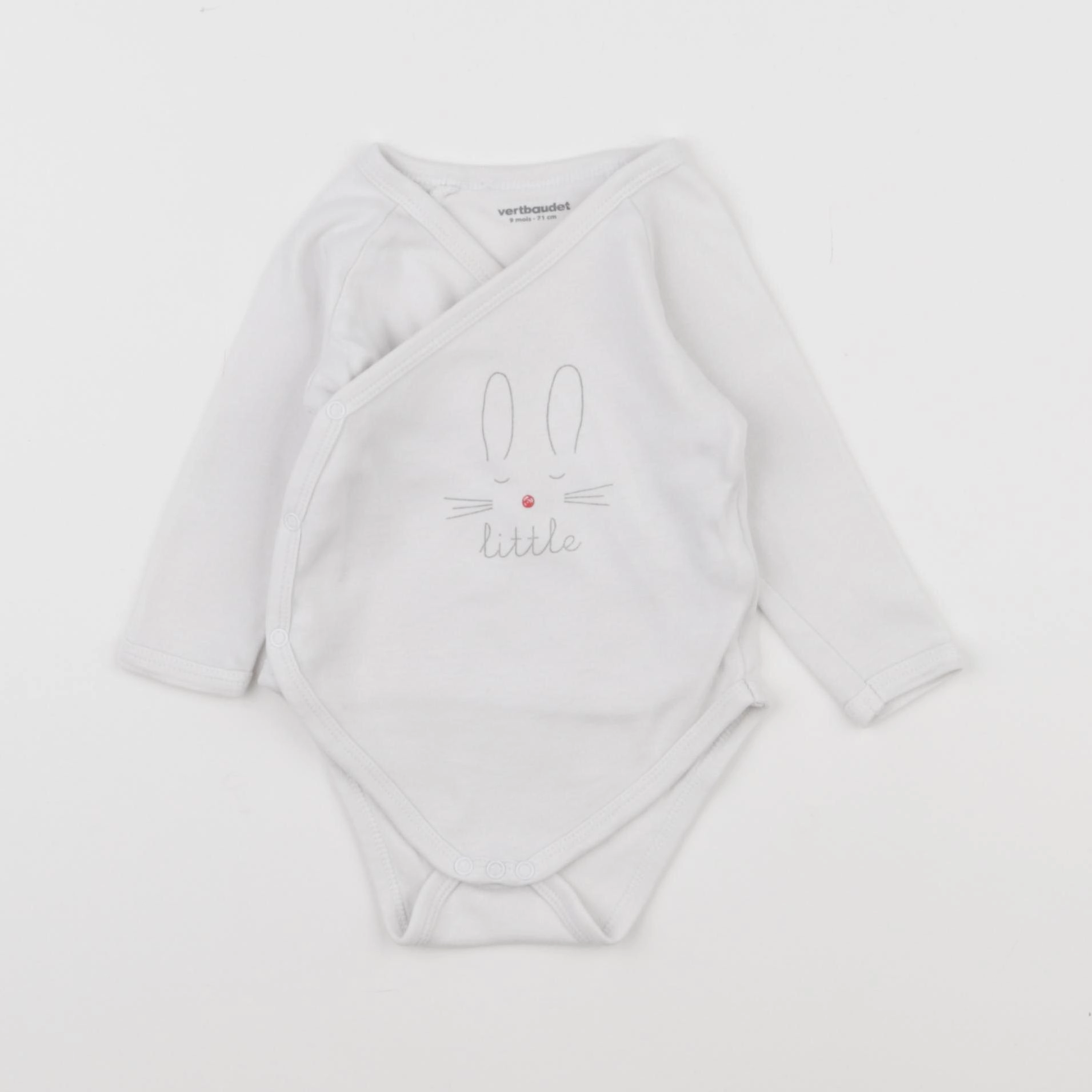 Vertbaudet - body blanc - 9 mois