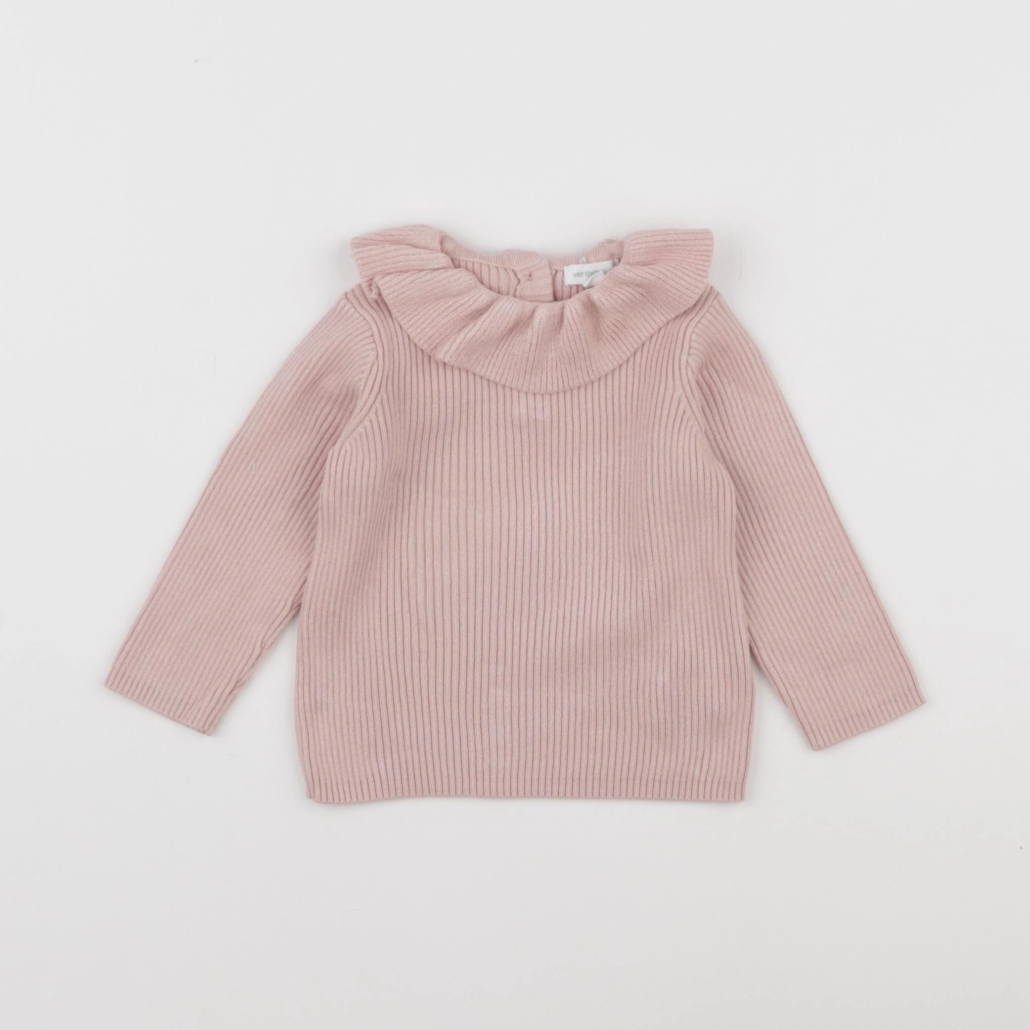 Vertbaudet - pull rose - 6 mois