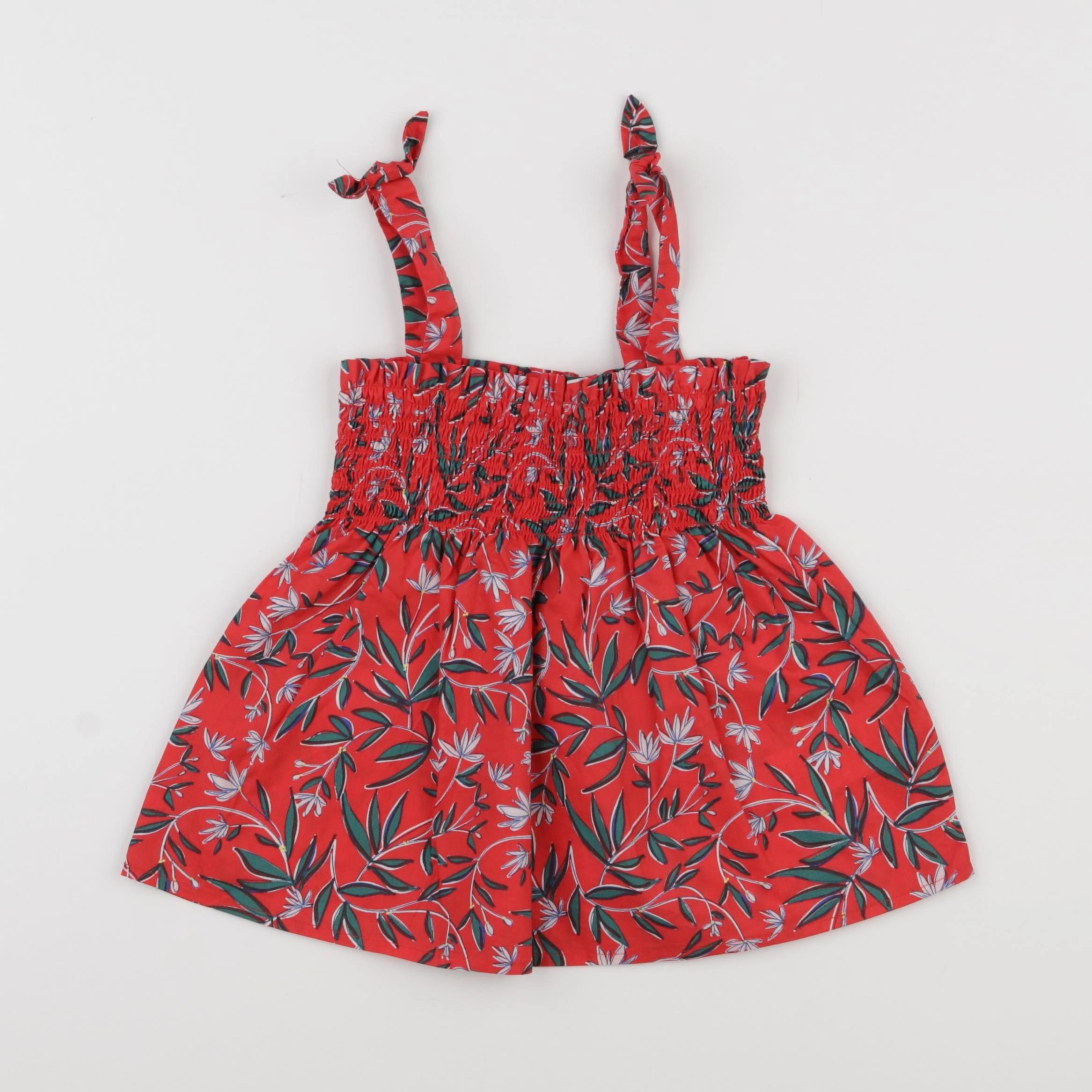 Vertbaudet - blouse rouge - 7 ans