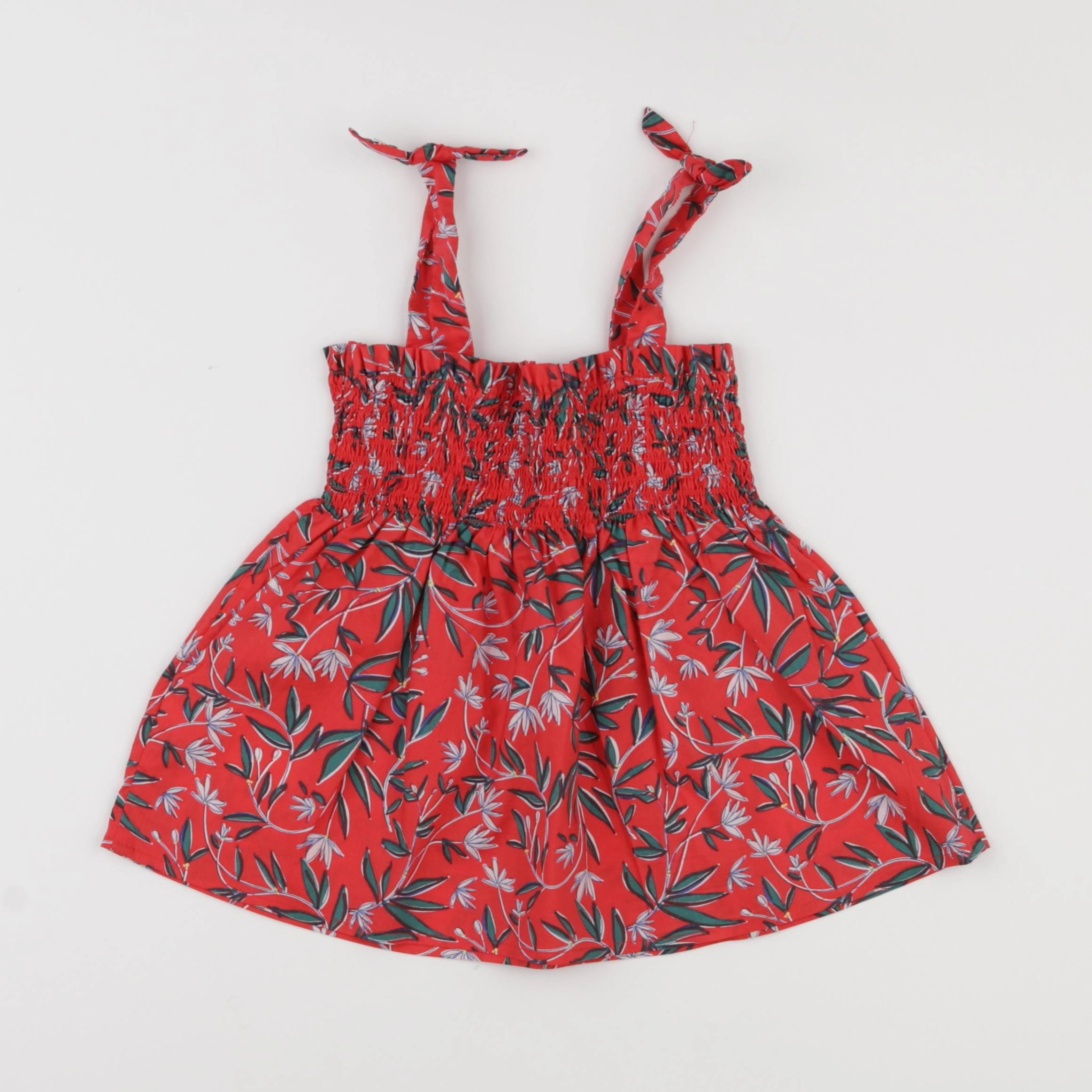 Vertbaudet - blouse rouge - 7 ans