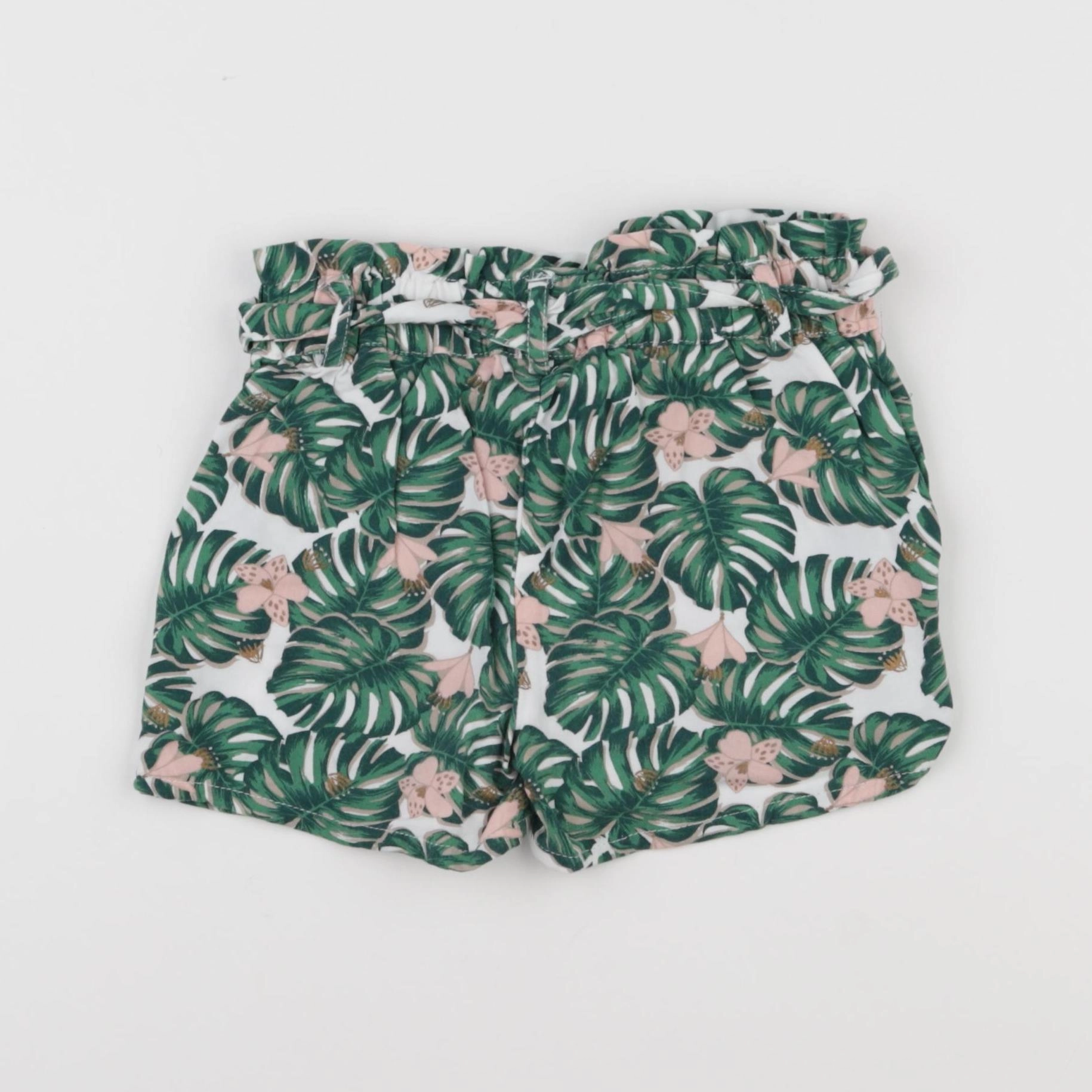 Vertbaudet - short vert - 7 ans