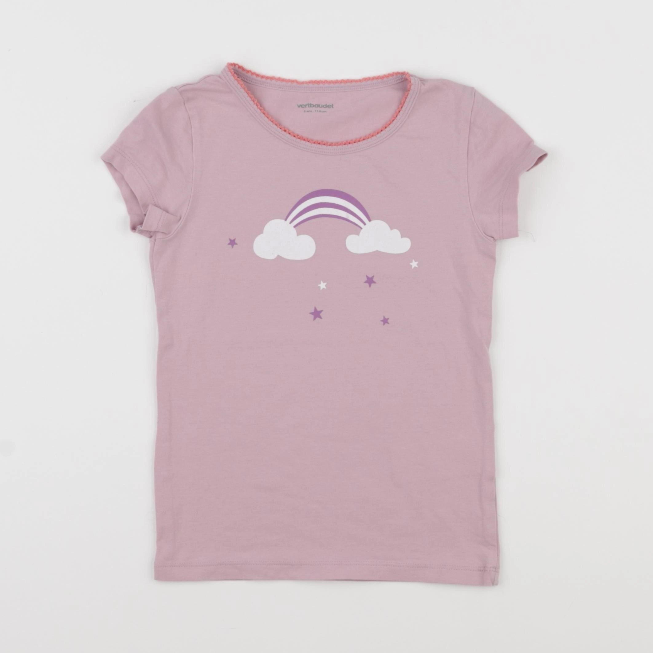 Vertbaudet - maillot de corps rose - 6 ans
