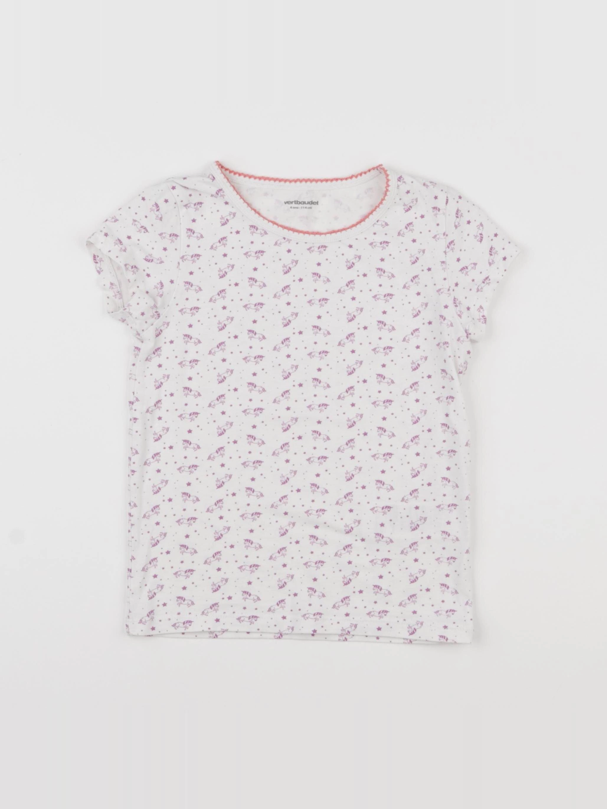Vertbaudet - maillot de corps blanc - 6 ans