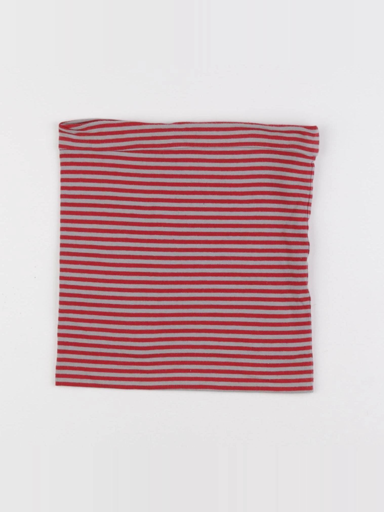 Vertbaudet - tour de cou rouge, gris - 6 ans