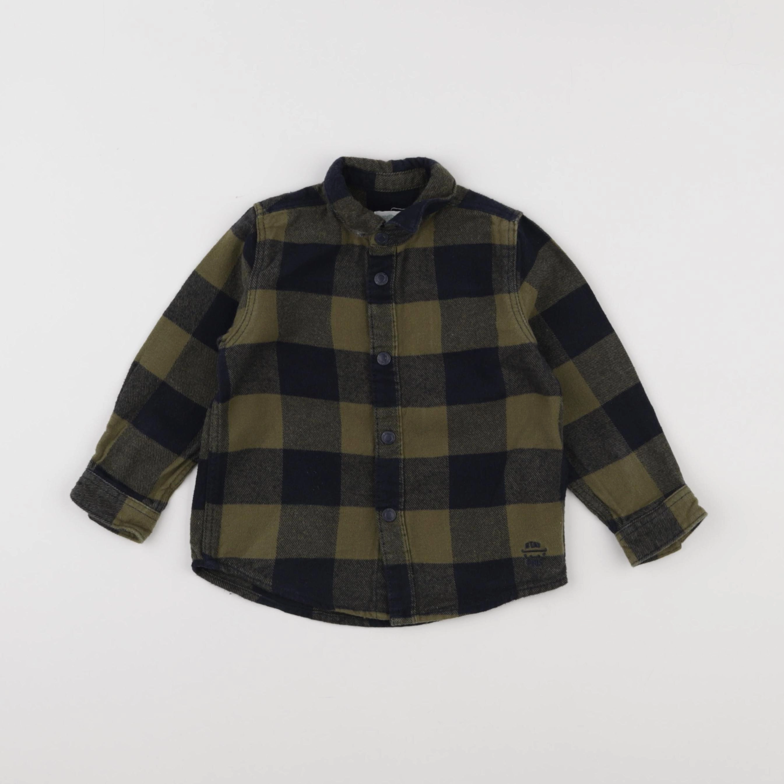 Vertbaudet - chemise vert - 3 ans