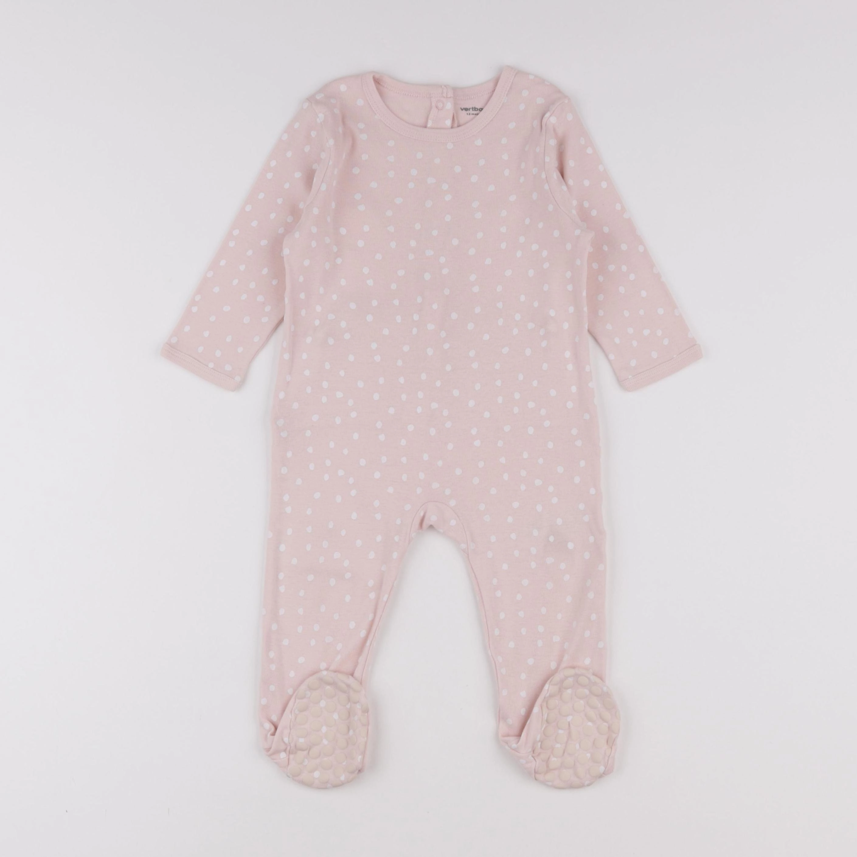 Vertbaudet - pyjama coton rose - 12 mois