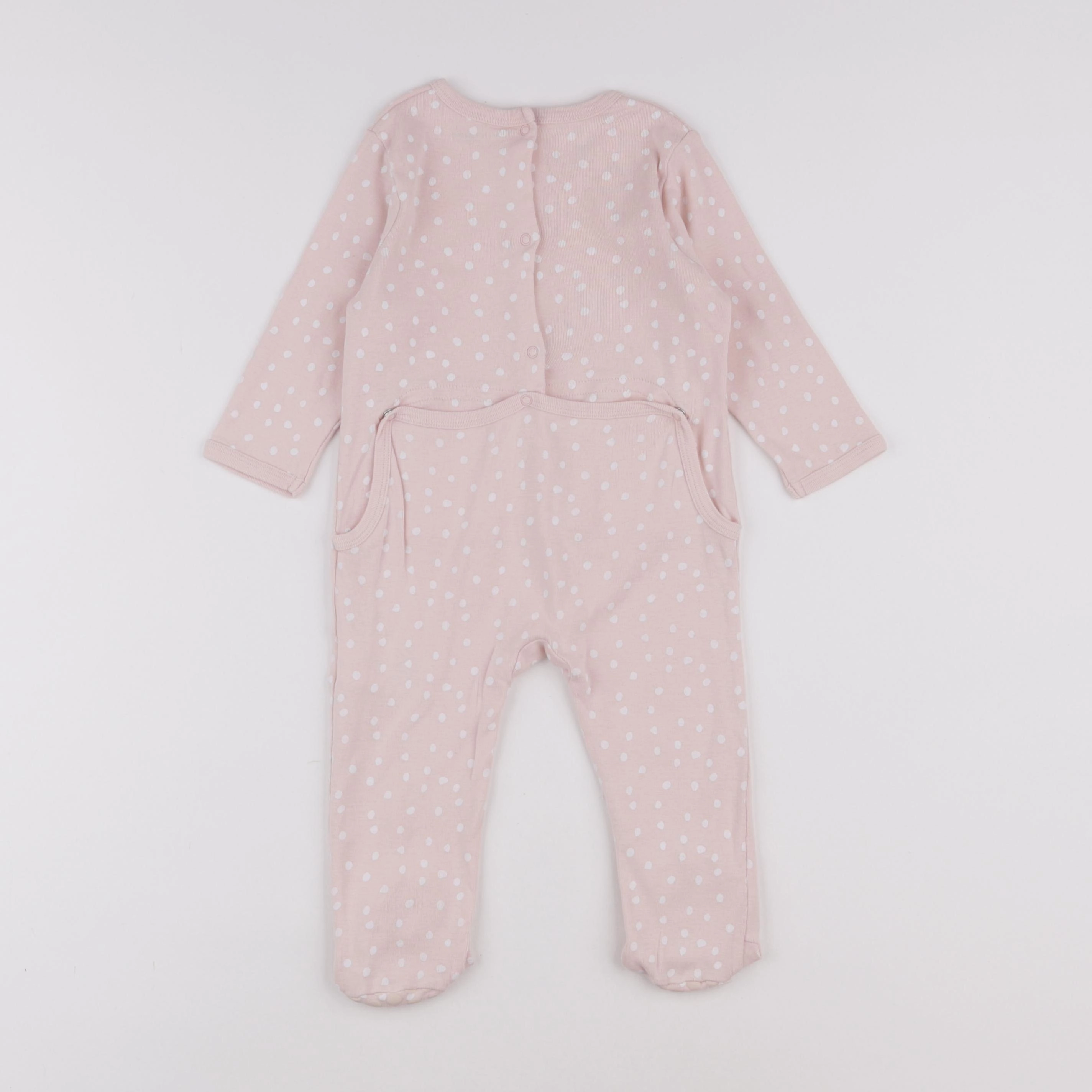 Vertbaudet - pyjama coton rose - 12 mois