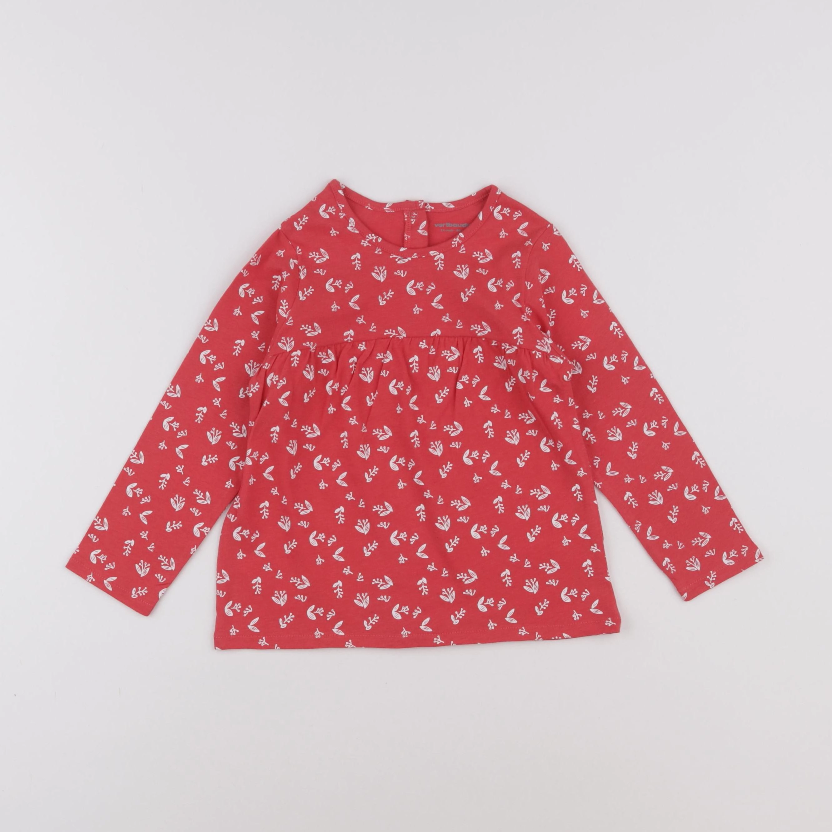 Vertbaudet - tee-shirt rose - 24 mois