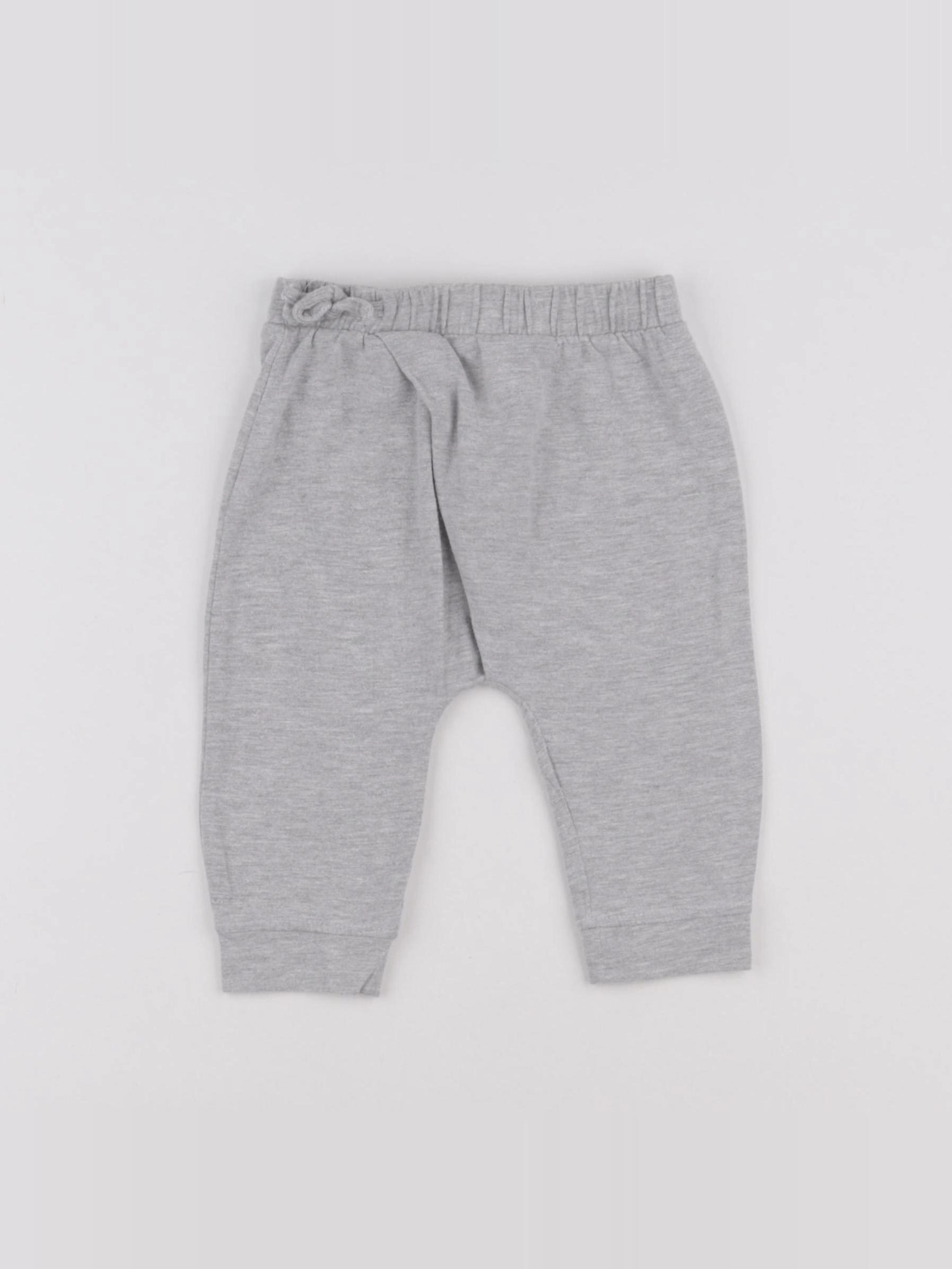 Vertbaudet - legging gris - 9 mois