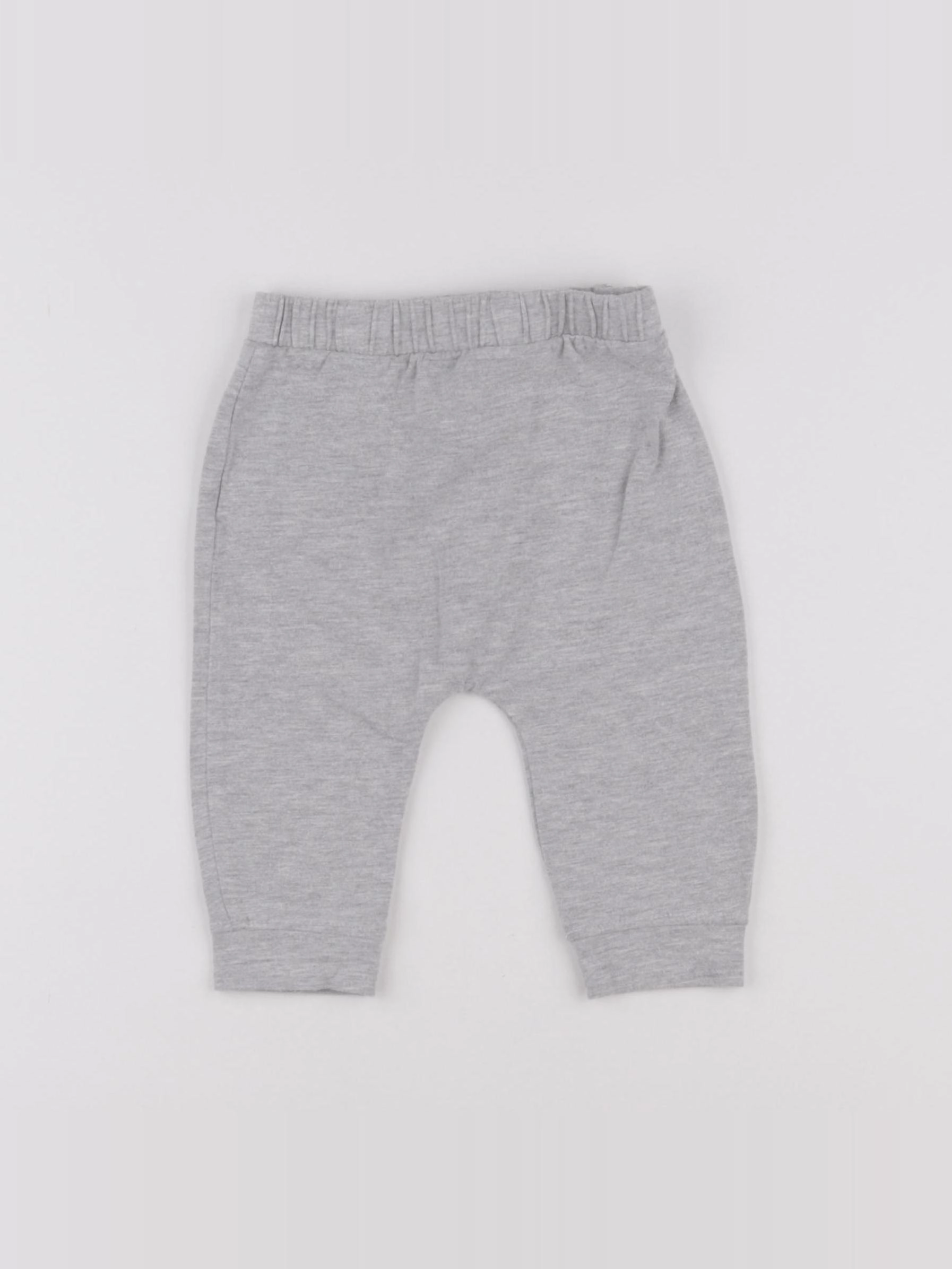 Vertbaudet - legging gris - 9 mois