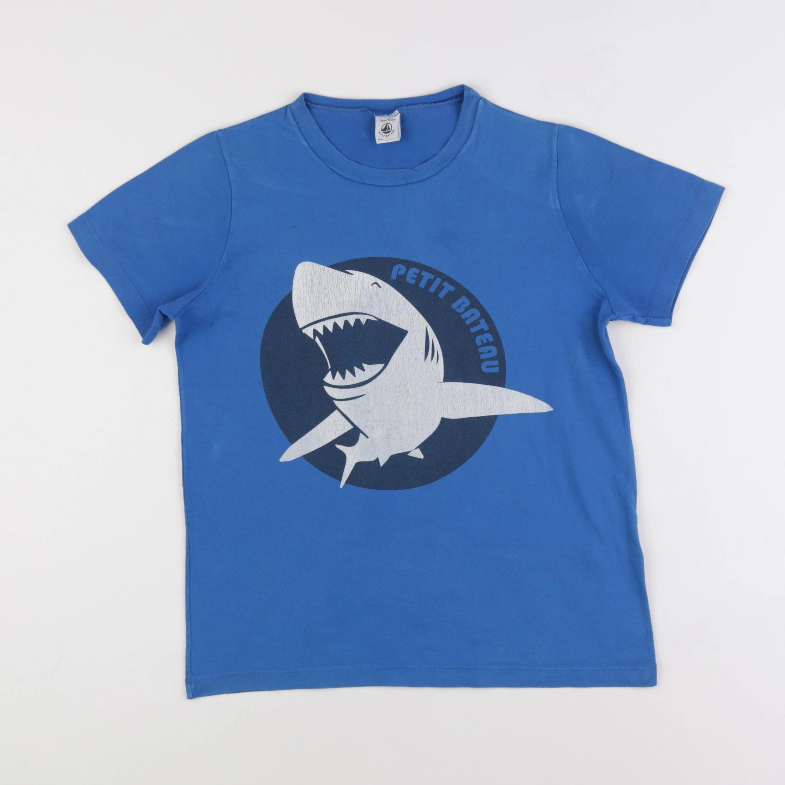 Petit Bateau - tee-shirt bleu - 12 ans