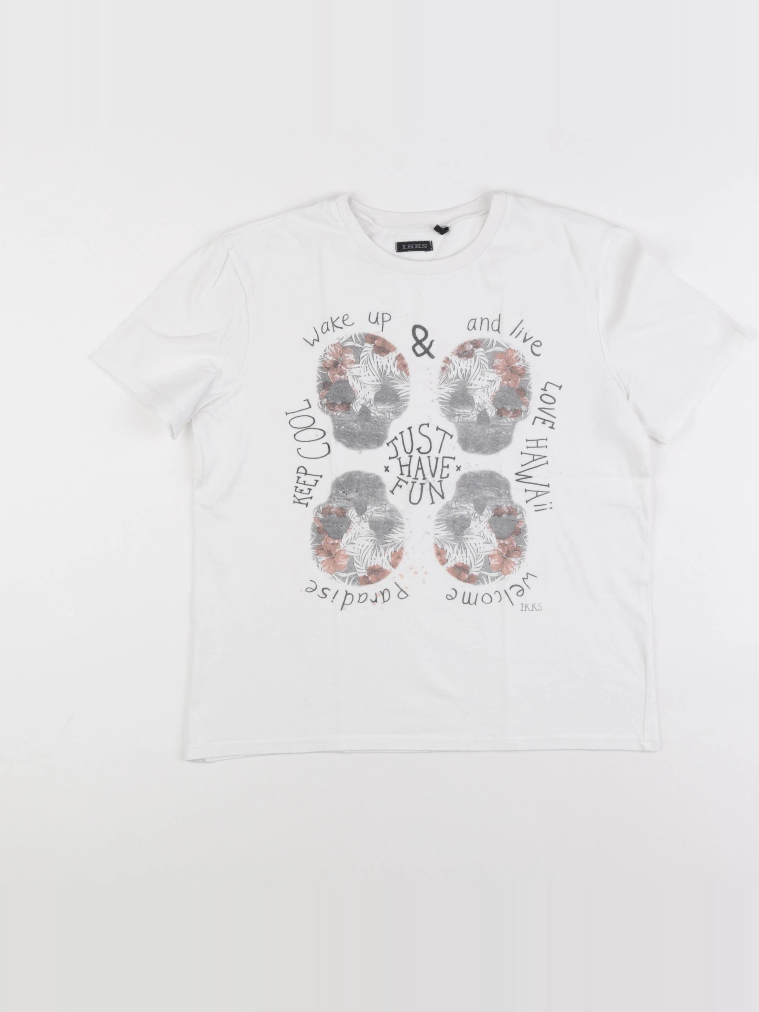 IKKS - tee-shirt blanc - 12 ans