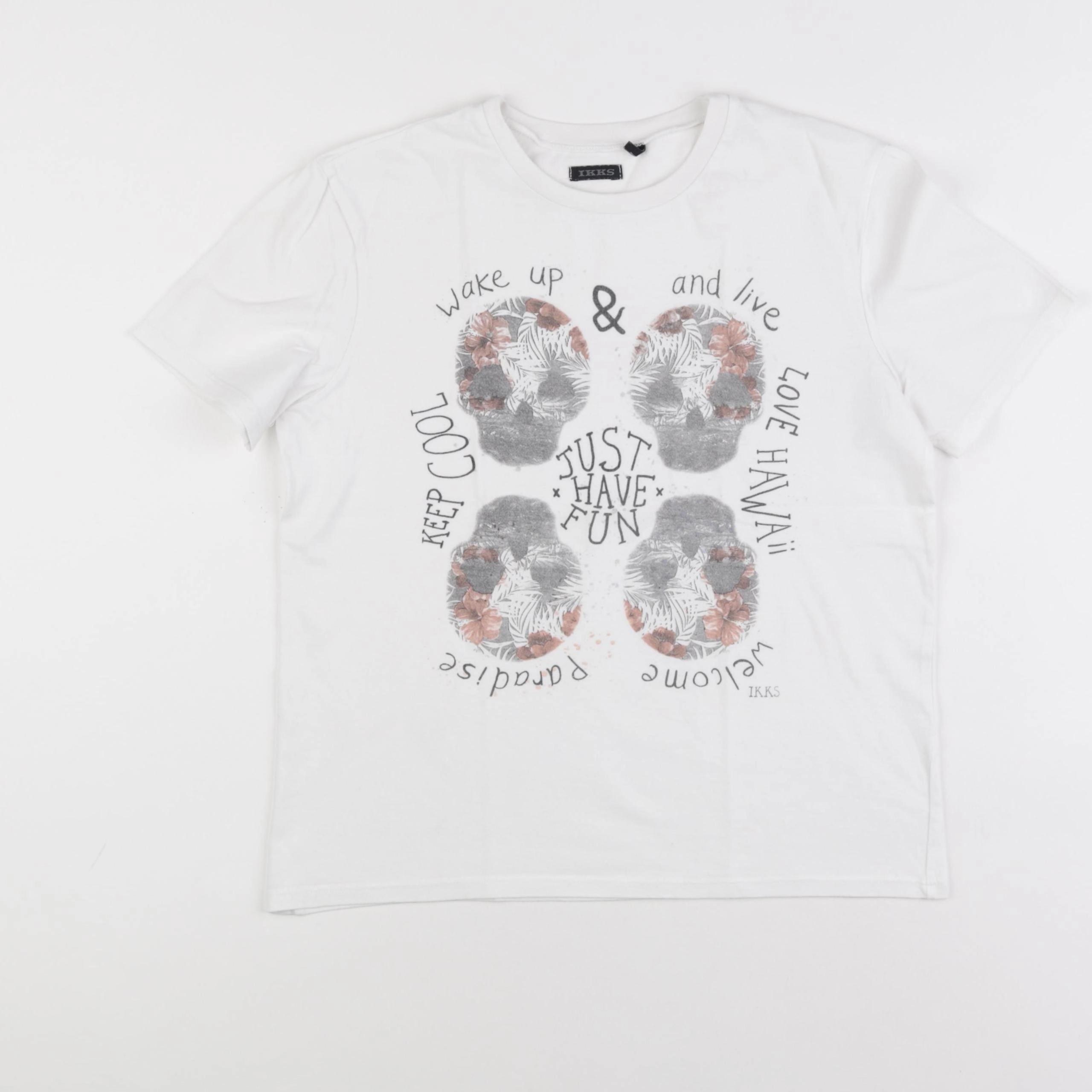 IKKS - tee-shirt blanc - 12 ans