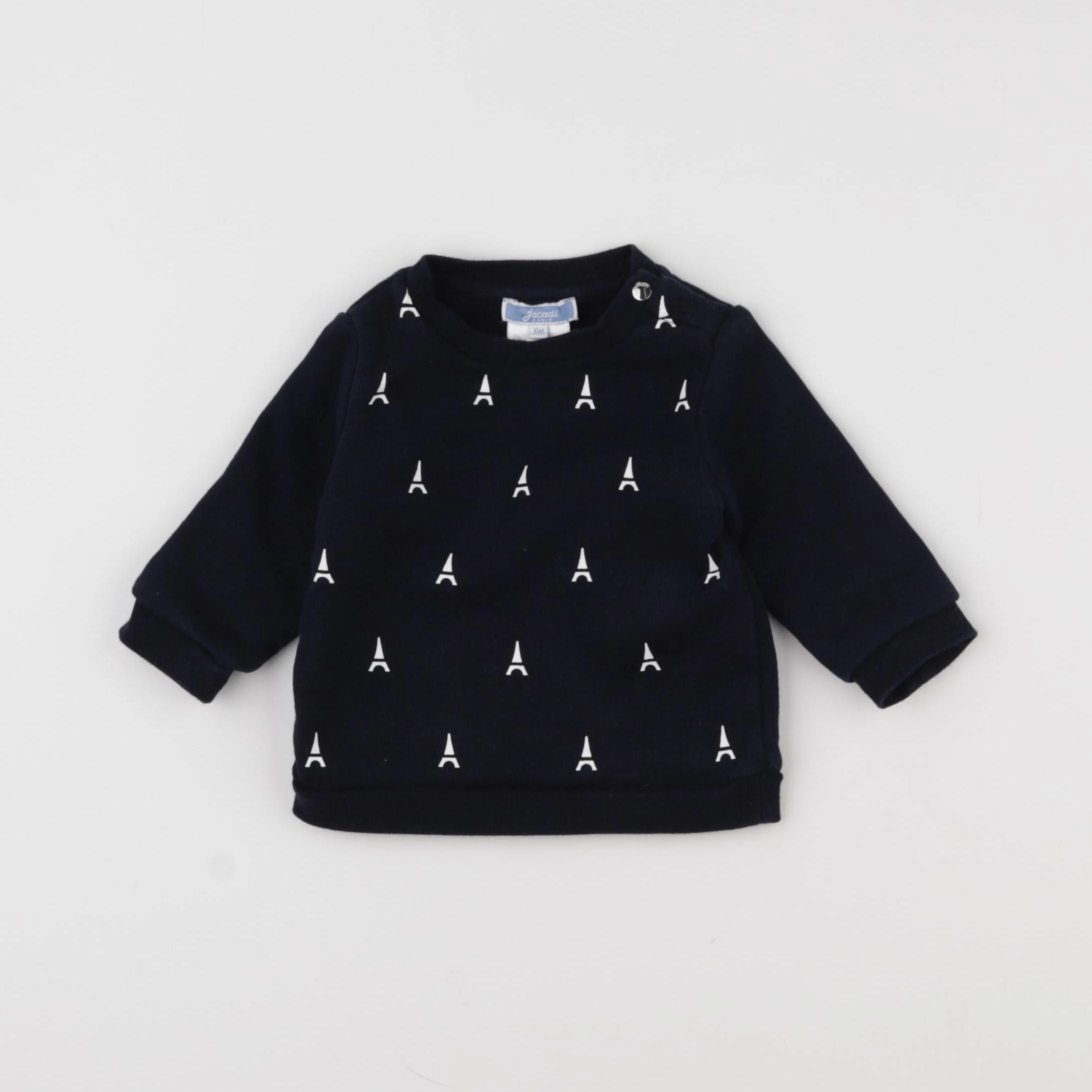 Jacadi - sweat bleu - 6 mois